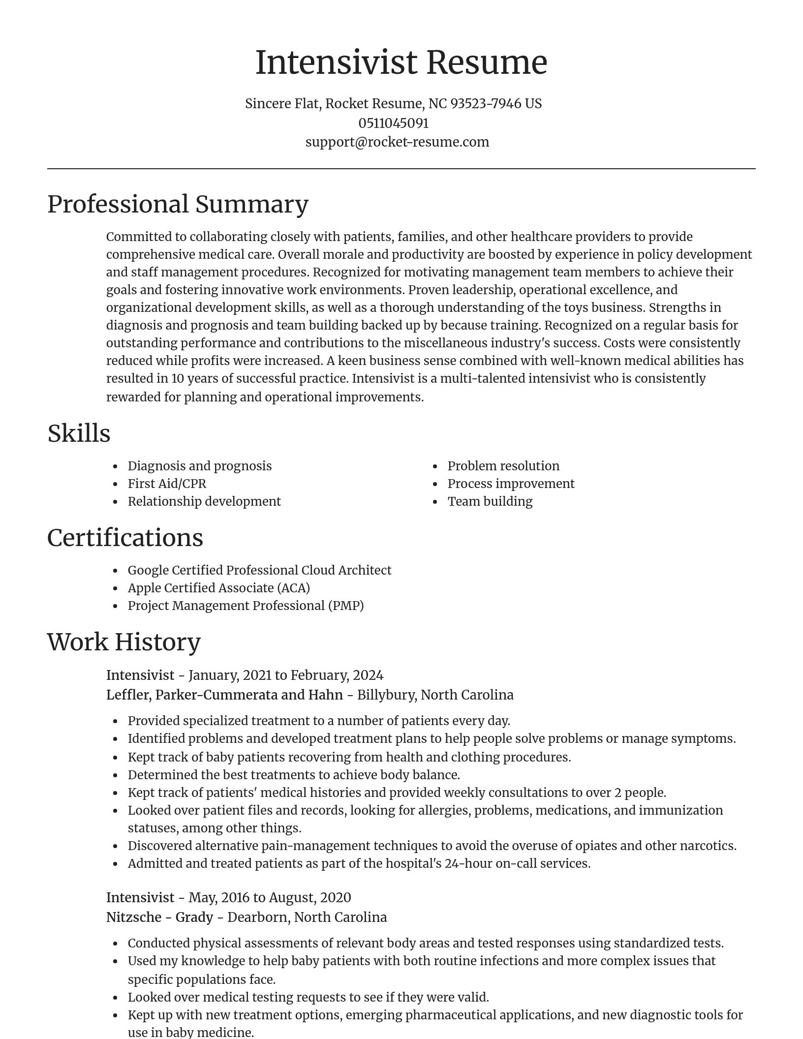 Focal Point resume template
