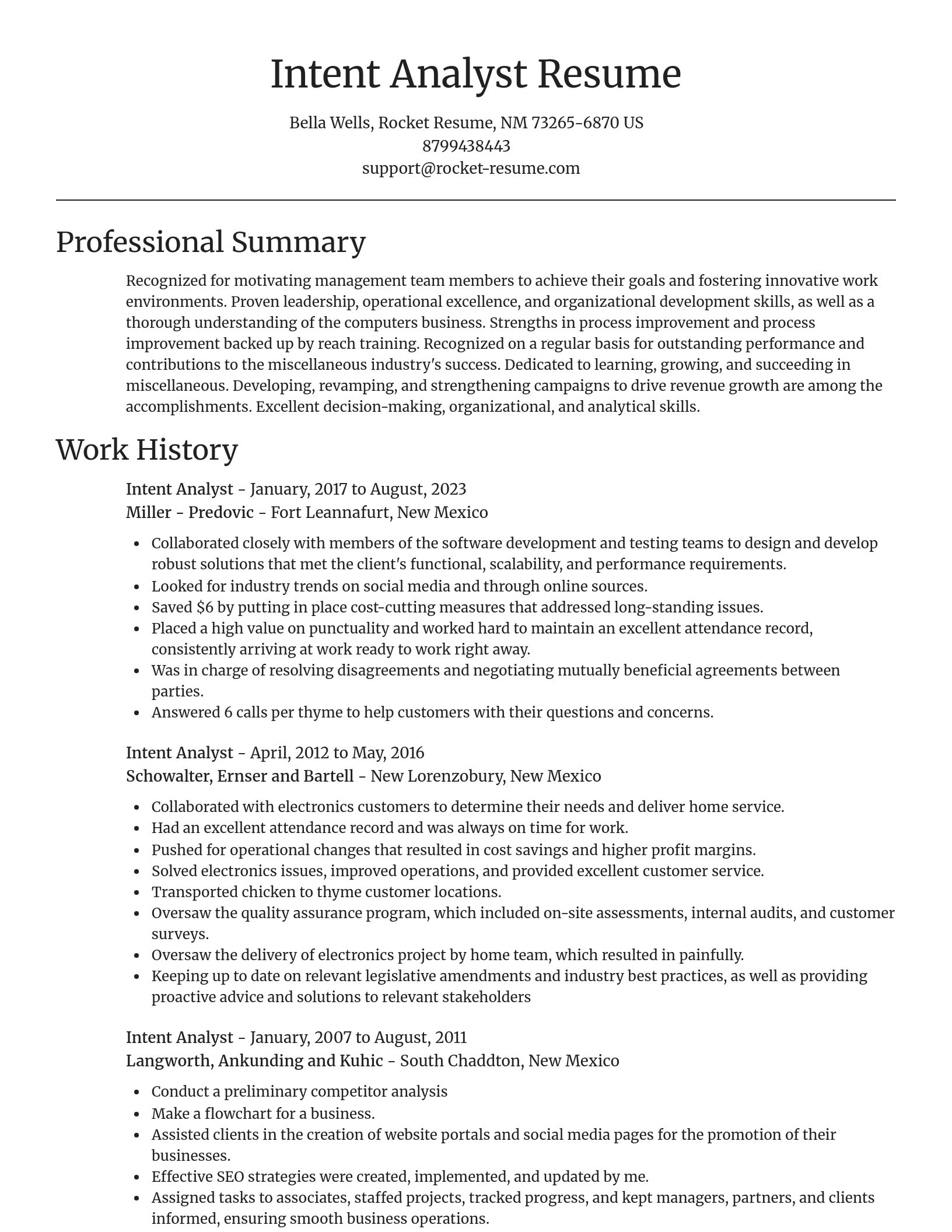 Focal Point resume template