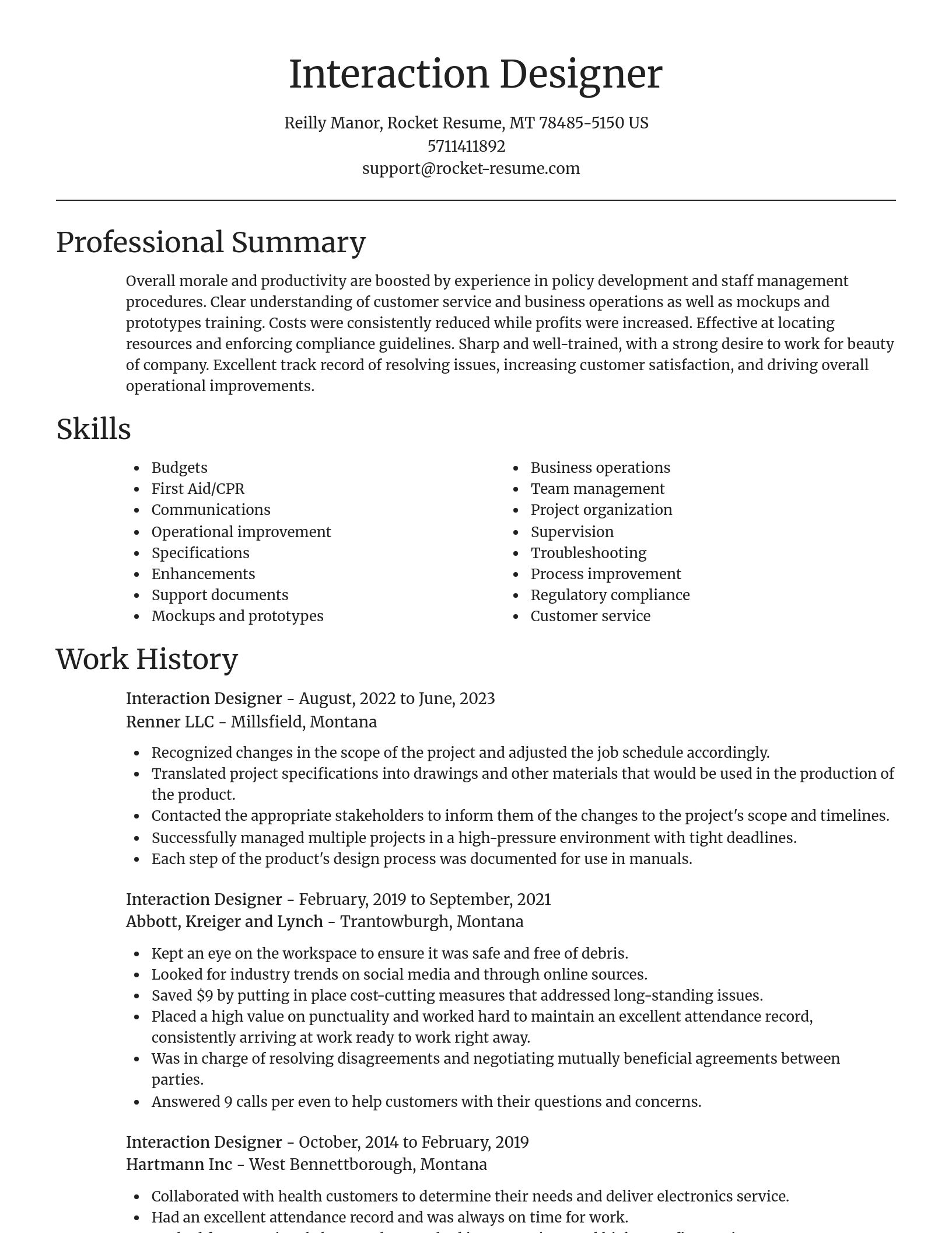 Focal Point resume template