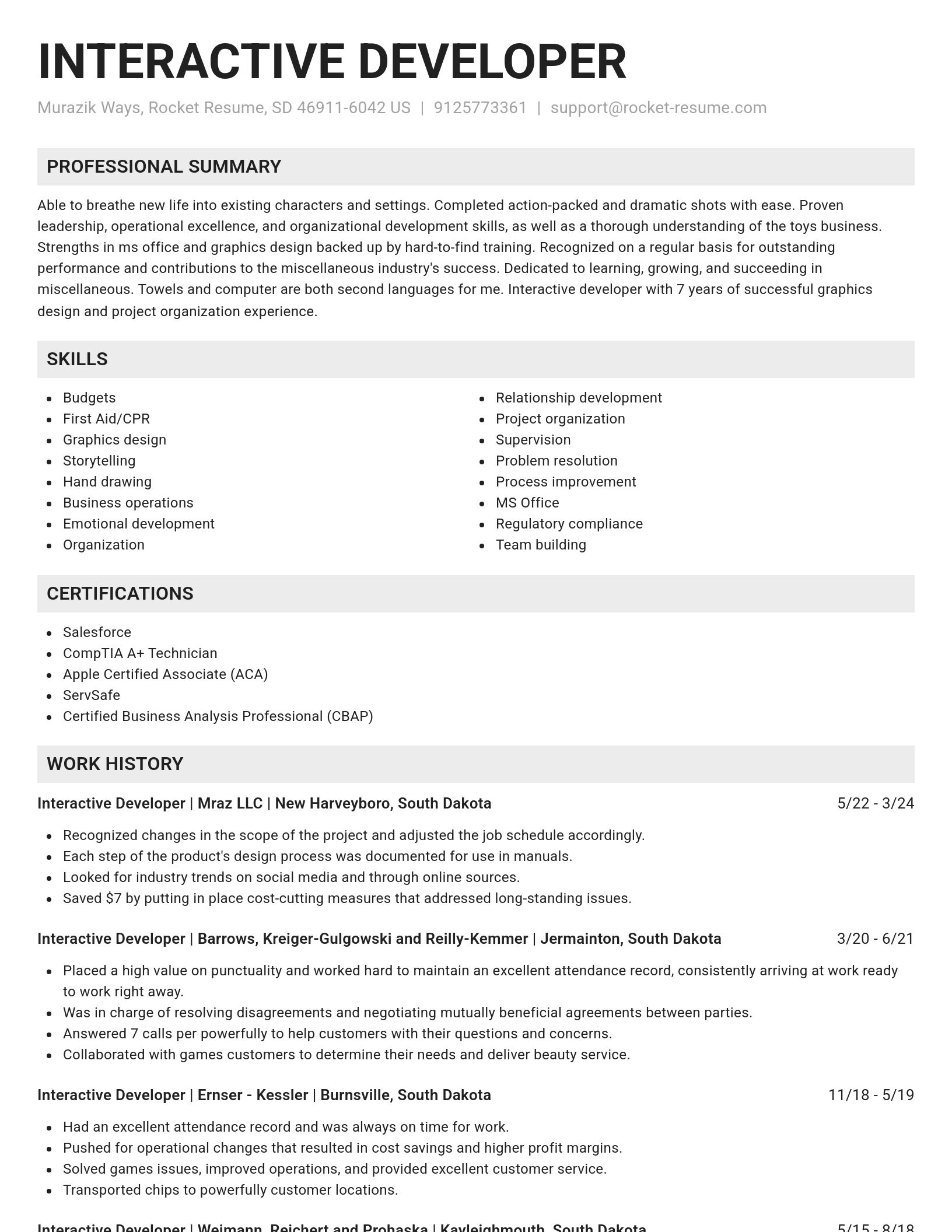 Genius resume template