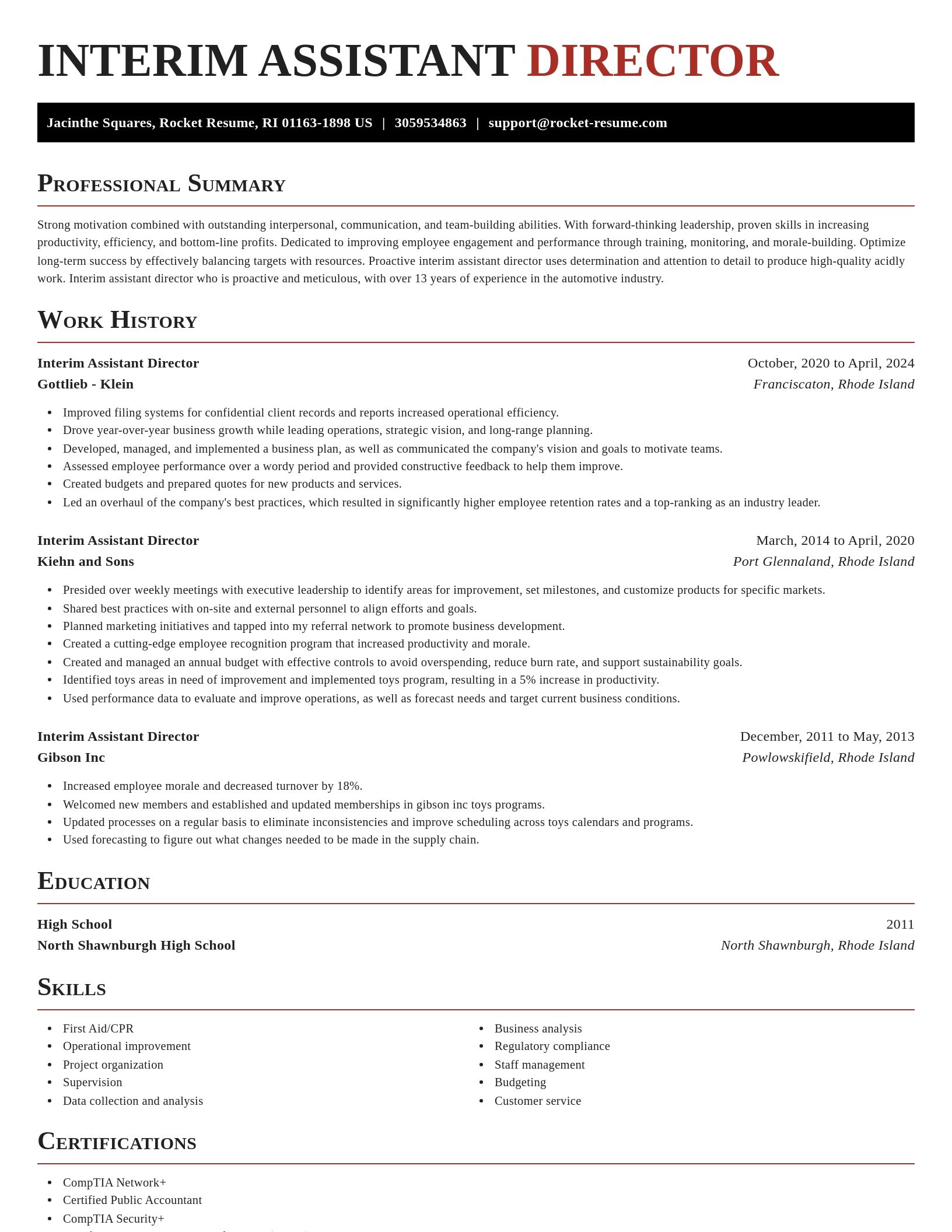 Exquisite resume template