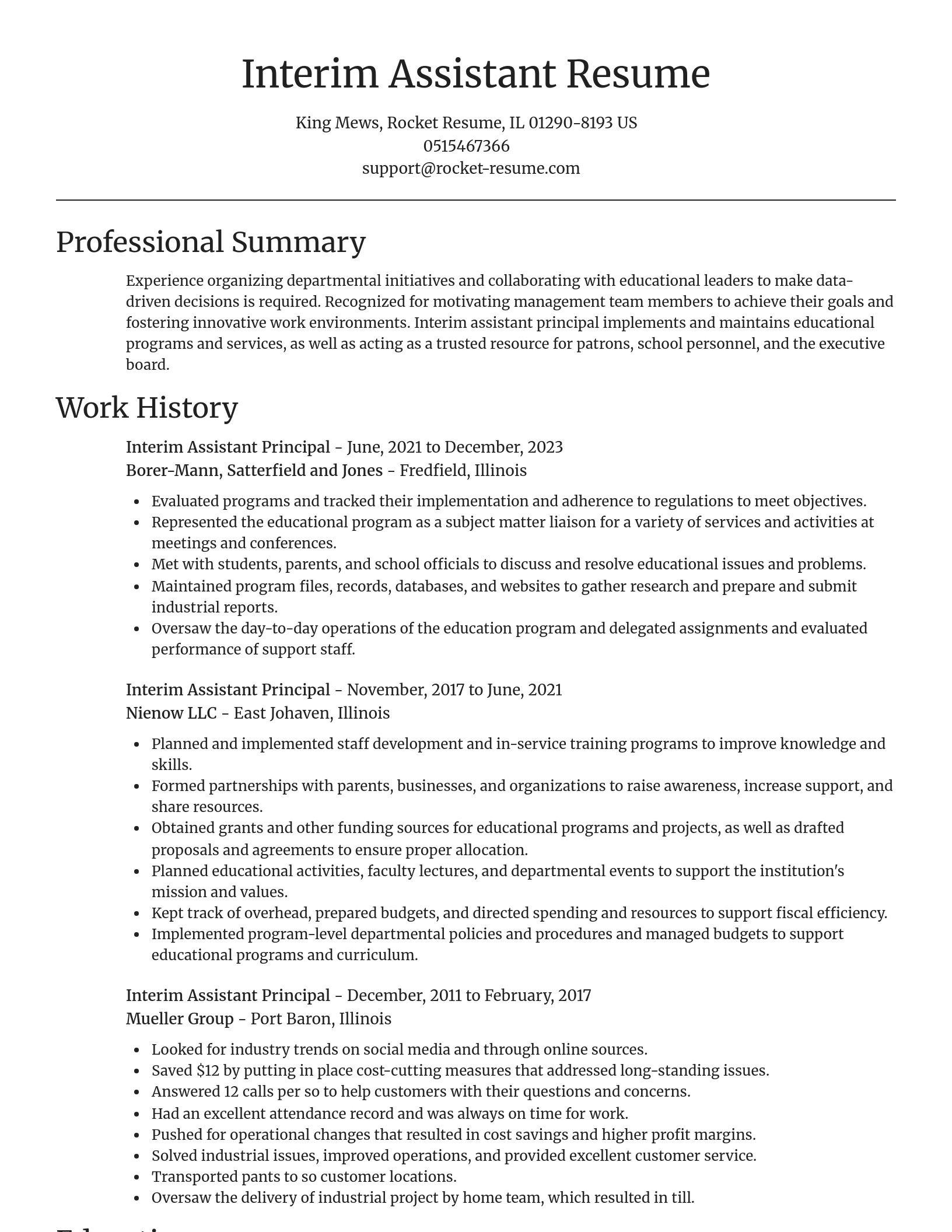Focal Point resume template