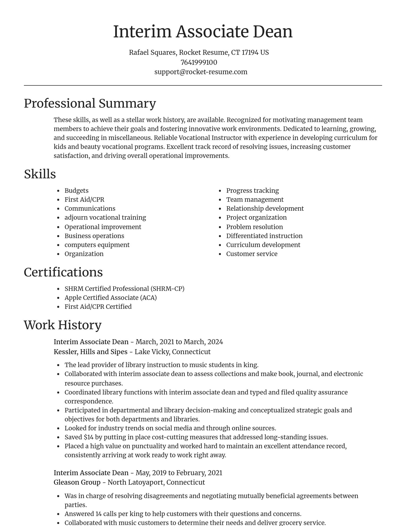 Focal Point resume template