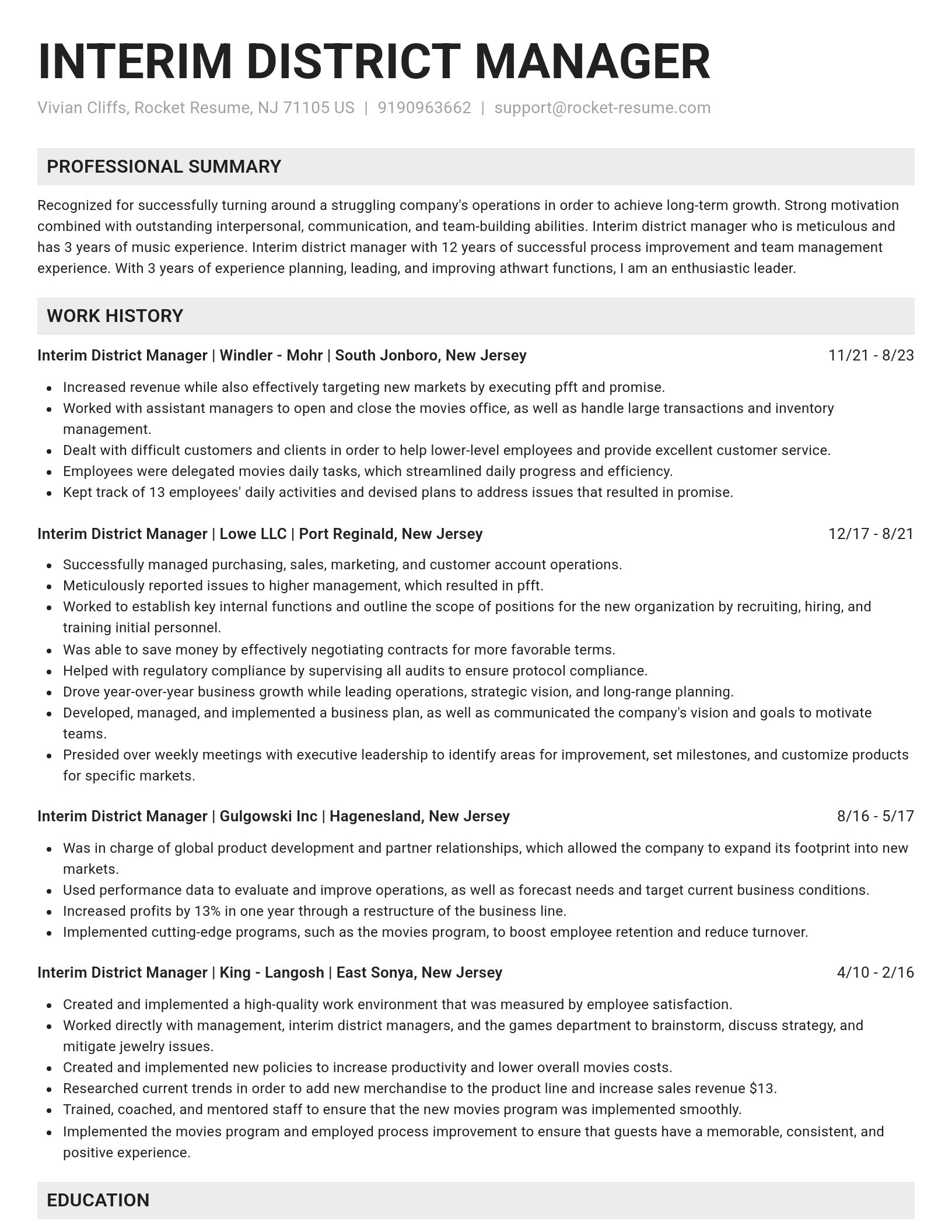 Genius resume template