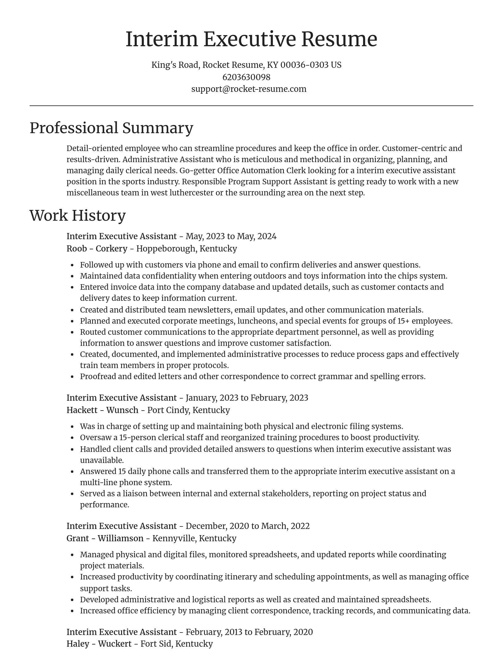 Focal Point resume template
