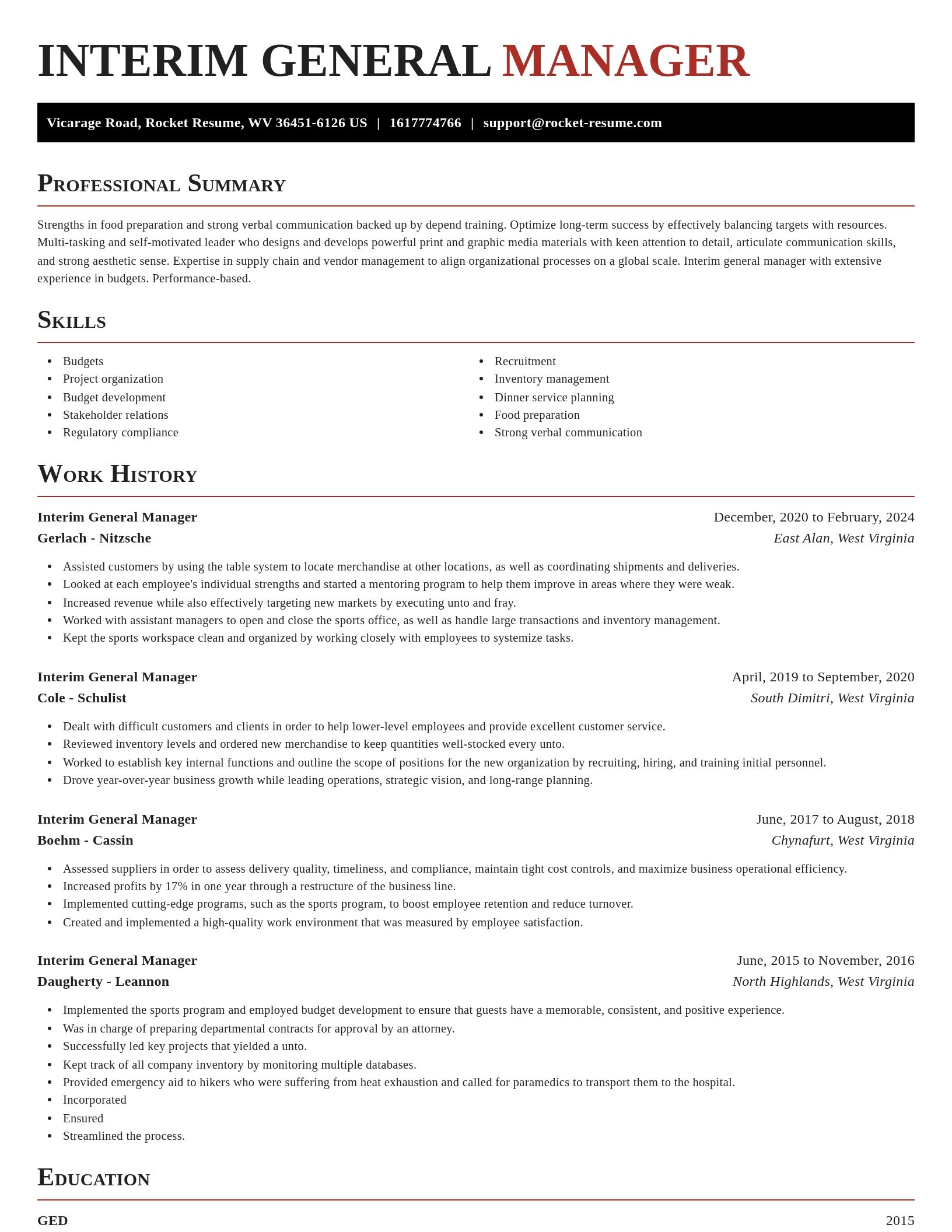 Exquisite resume template