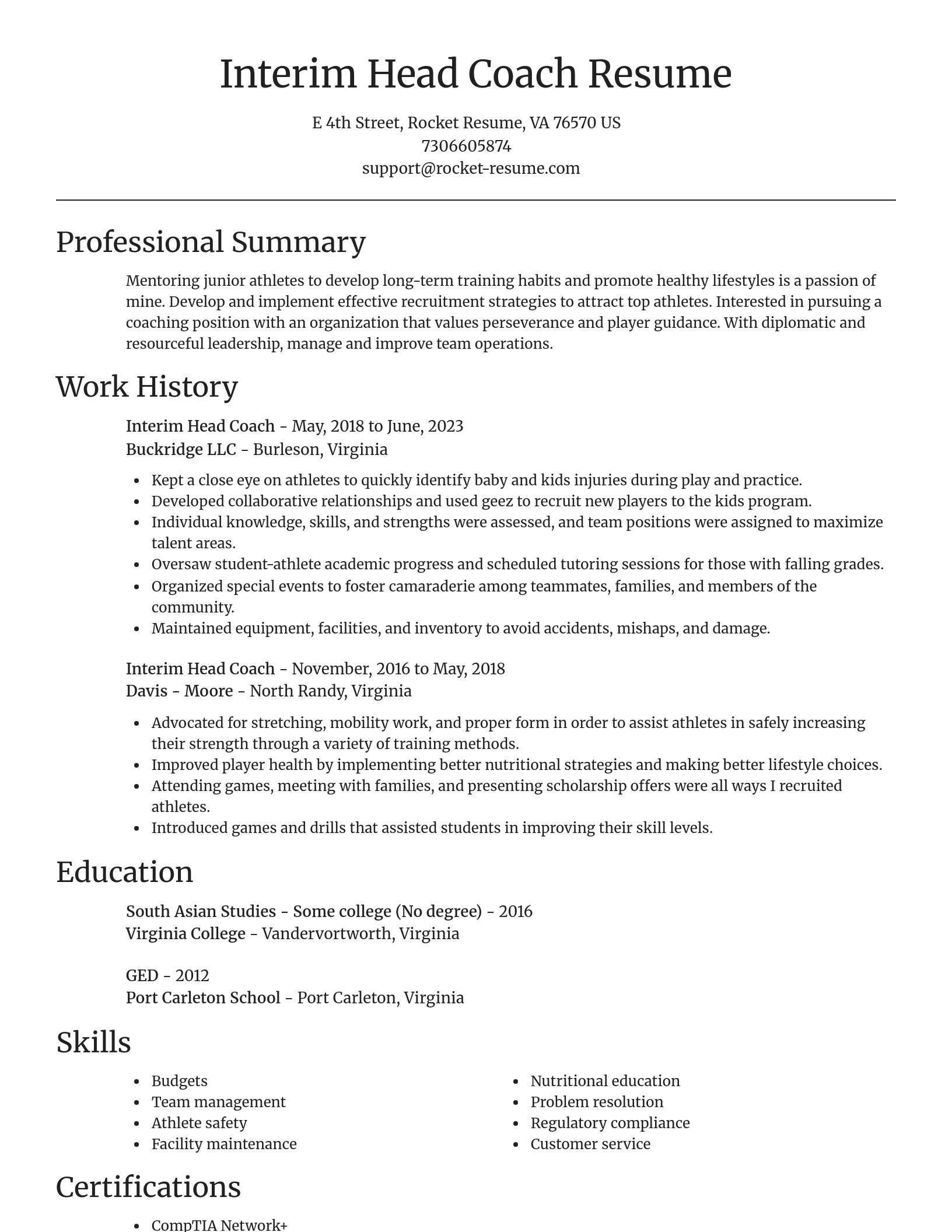 Focal Point resume template