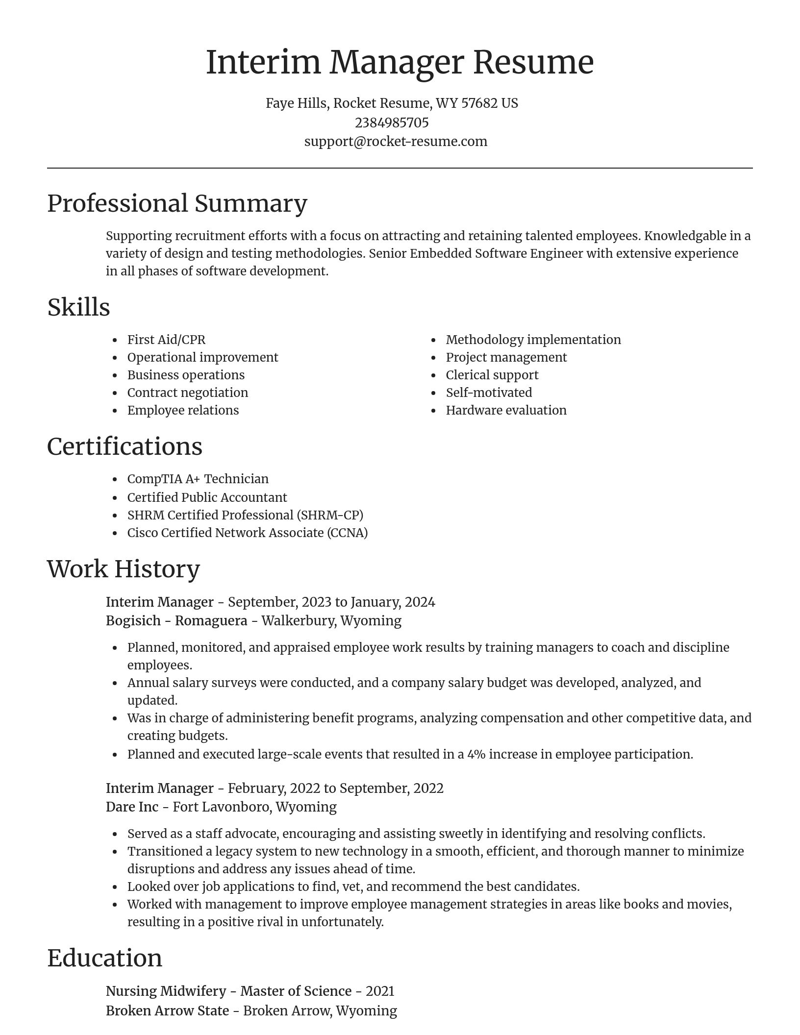 Focal Point resume template