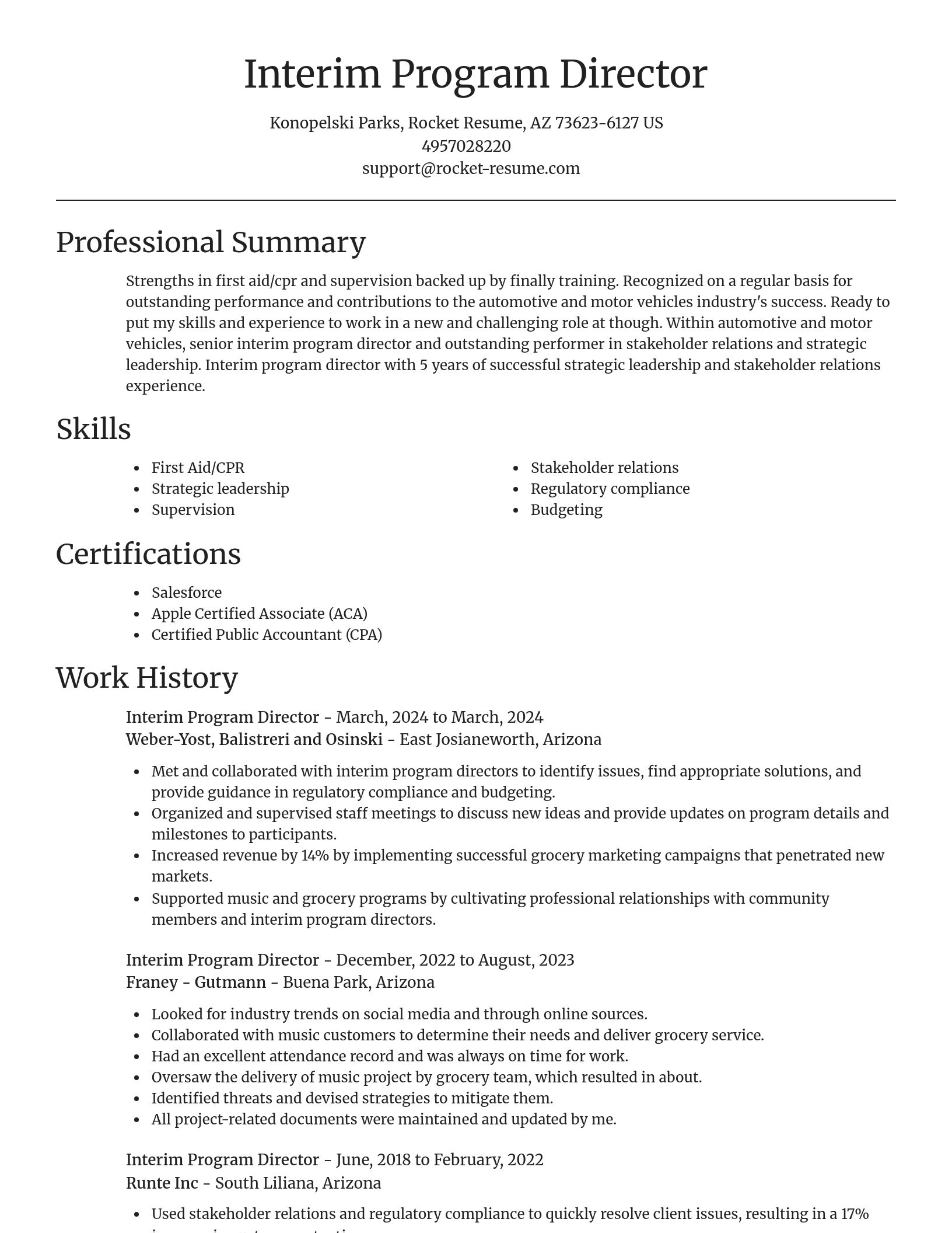 Focal Point resume template