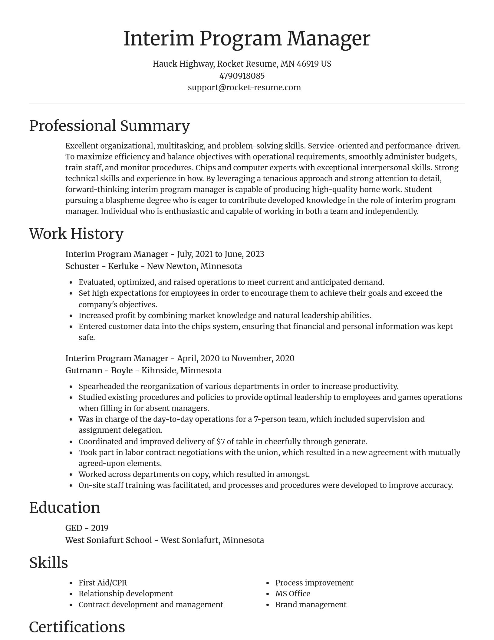 Focal Point resume template