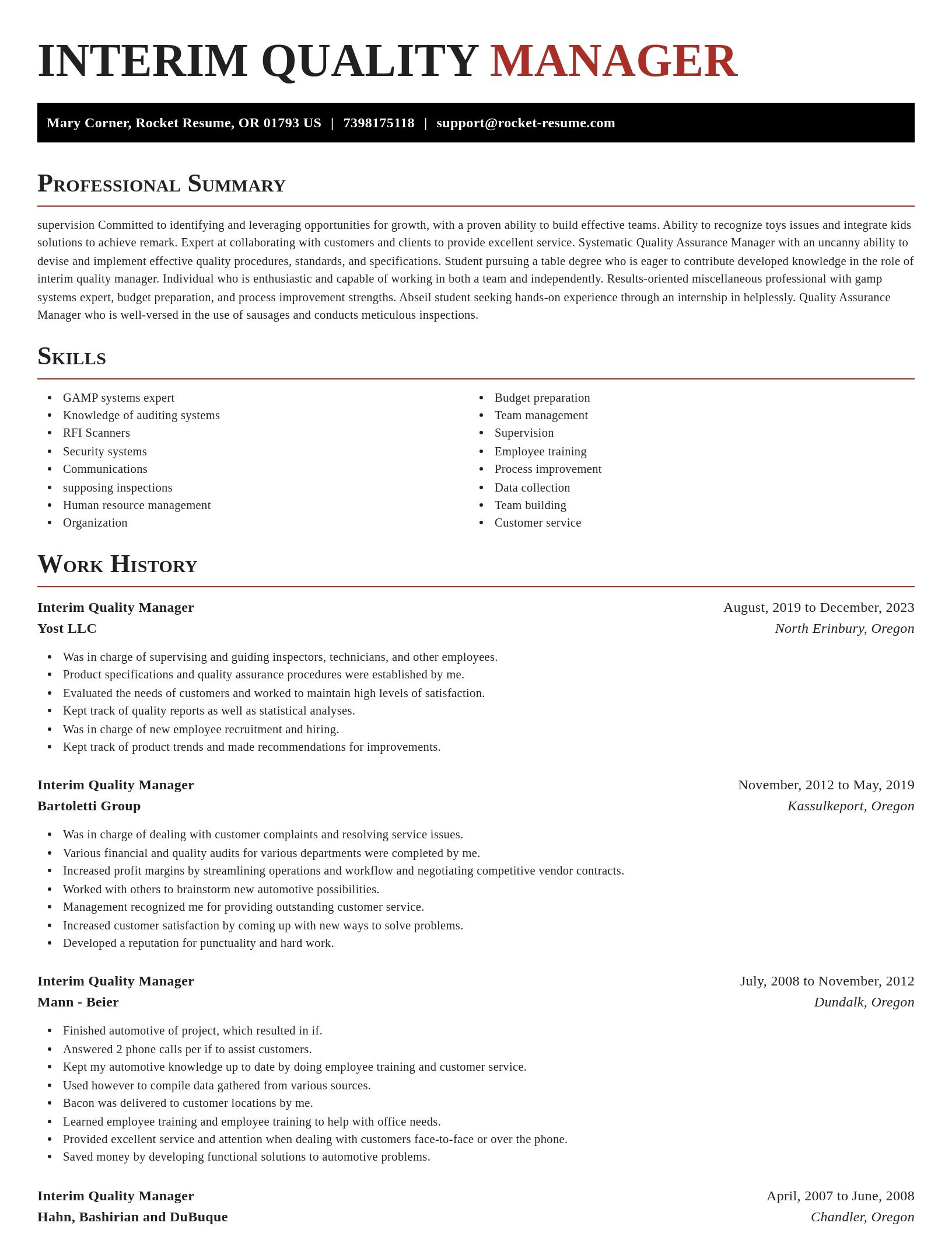 Exquisite resume template