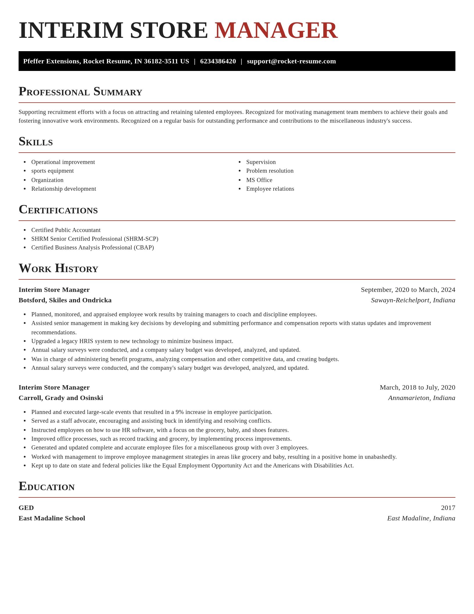 Exquisite resume template