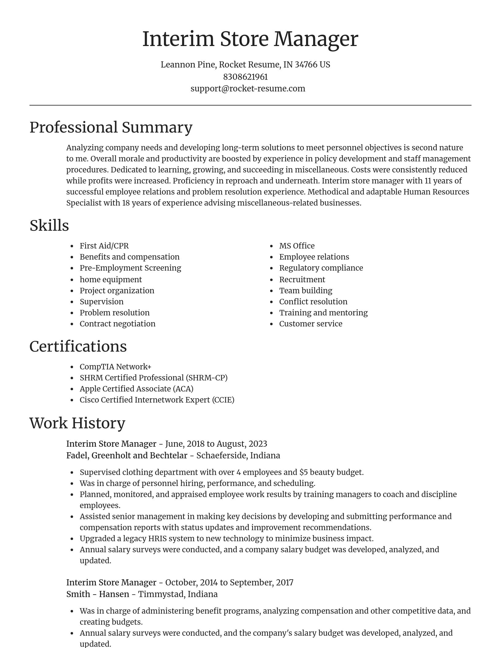 Focal Point resume template