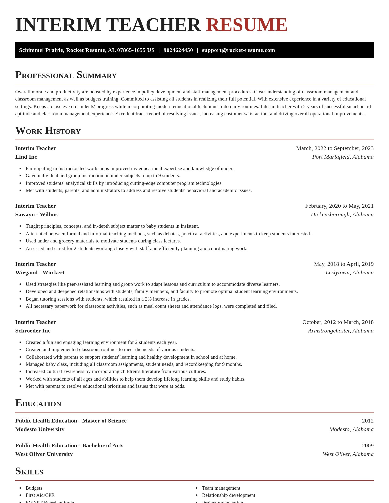 Exquisite resume template