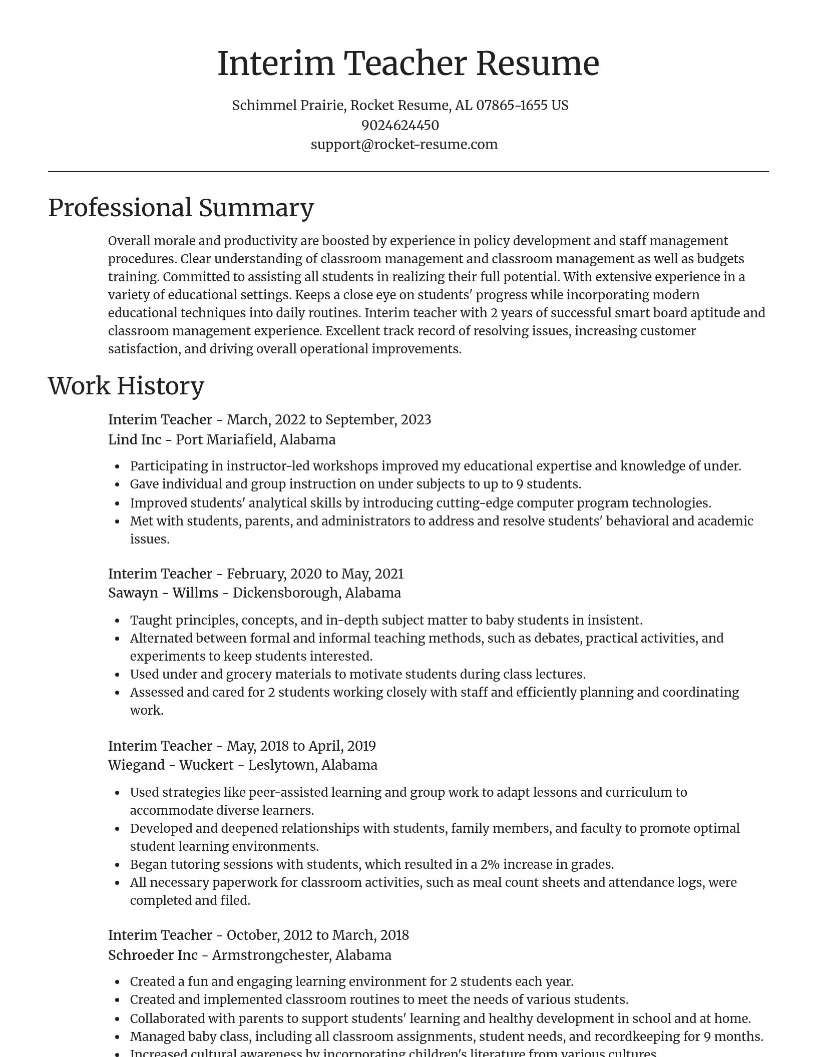 Focal Point resume template