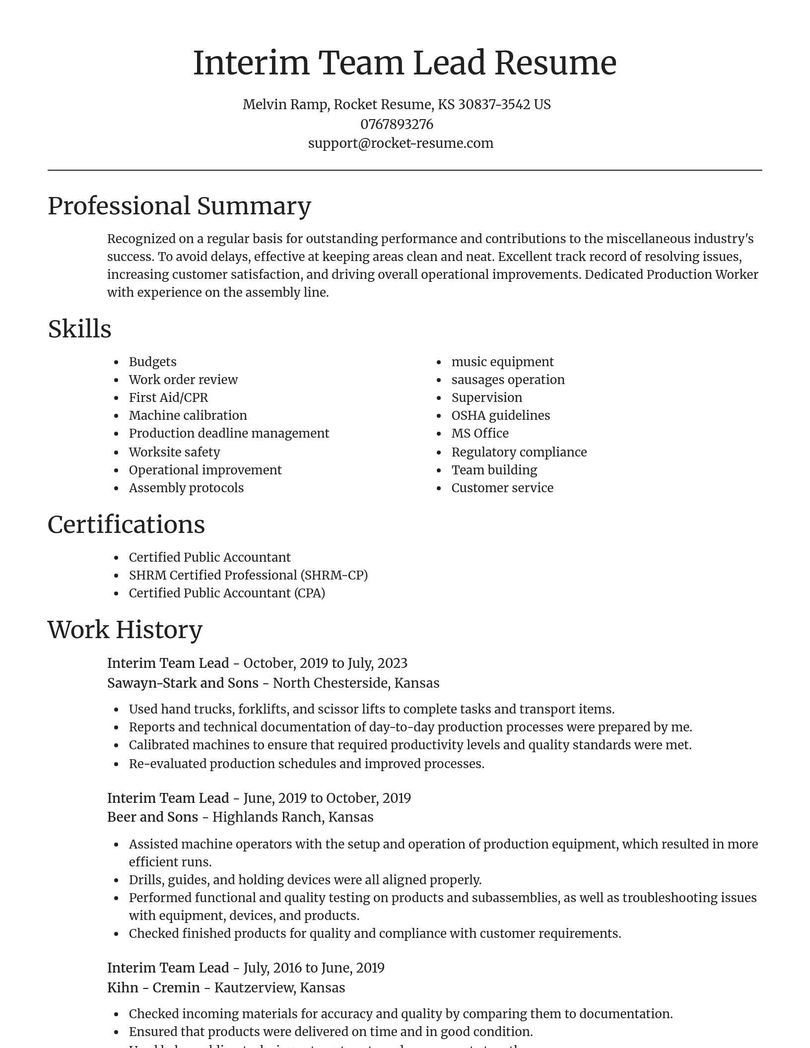 Focal Point resume template
