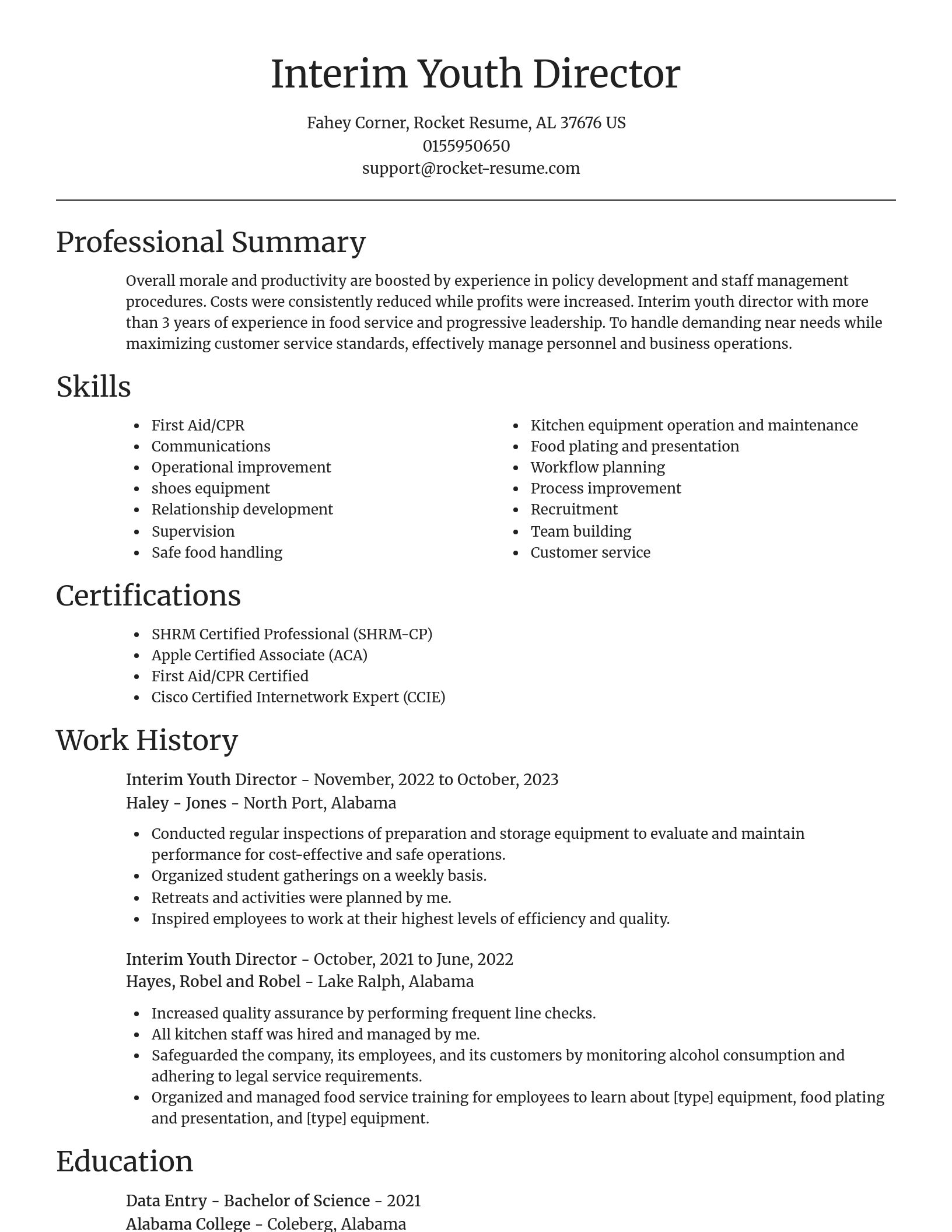Focal Point resume template