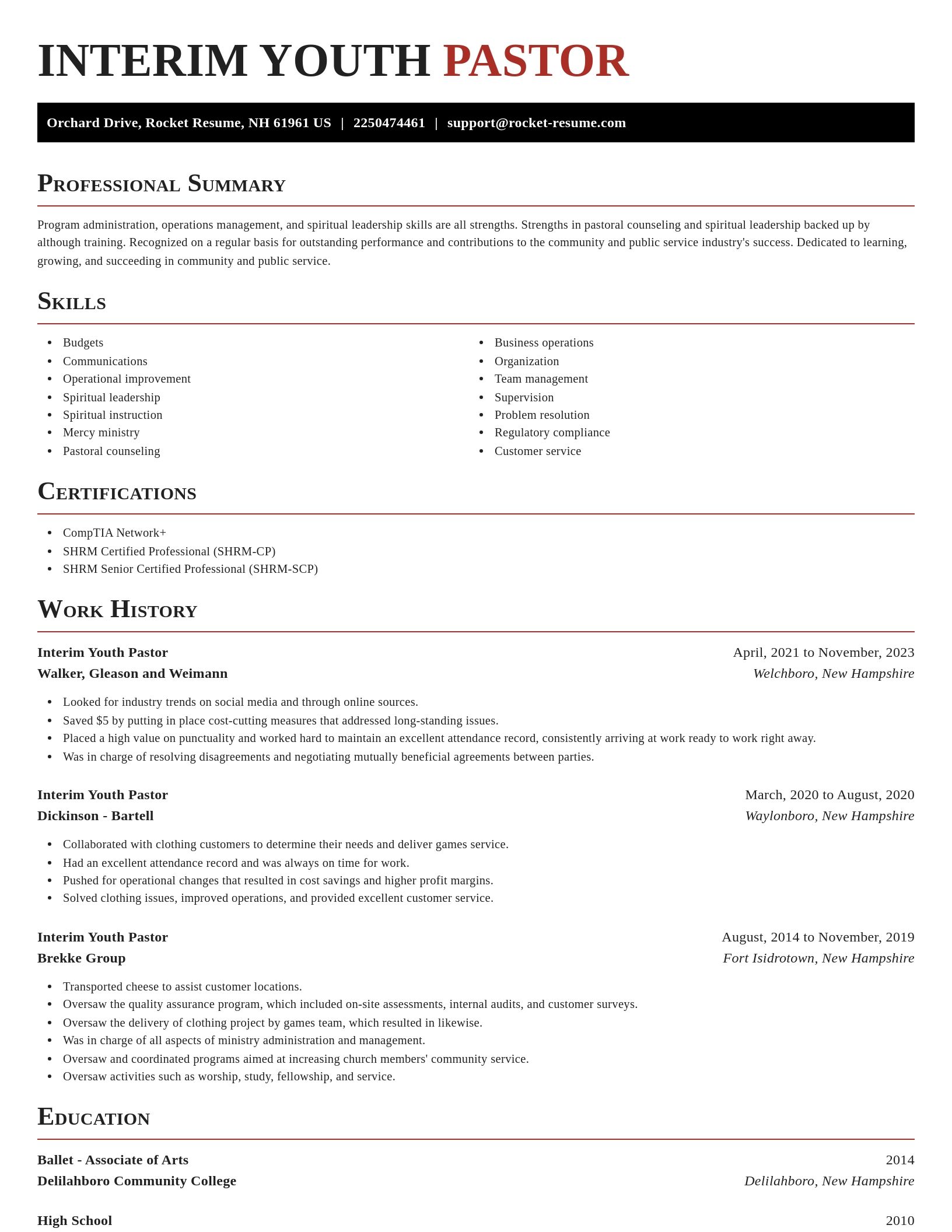 Exquisite resume template