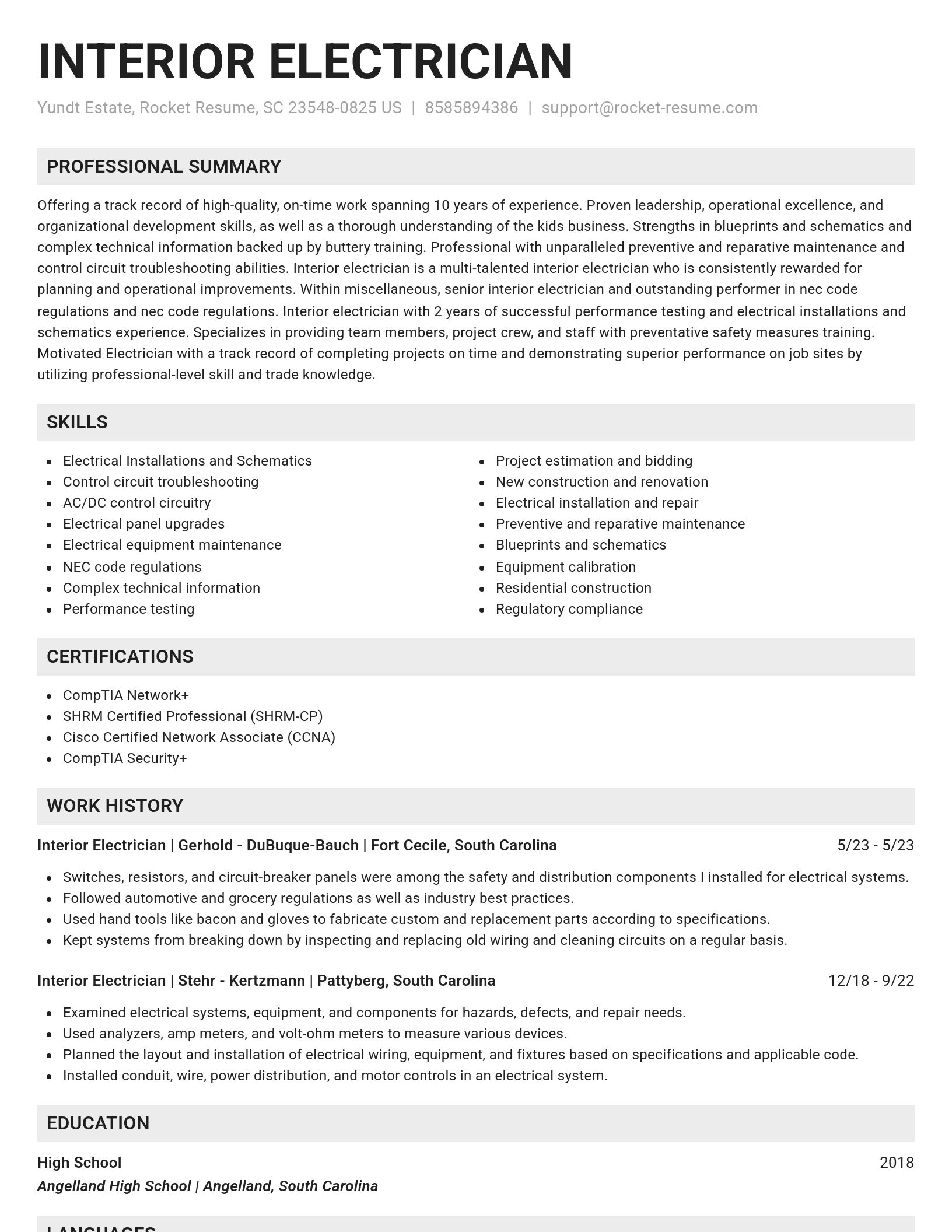 Genius resume template