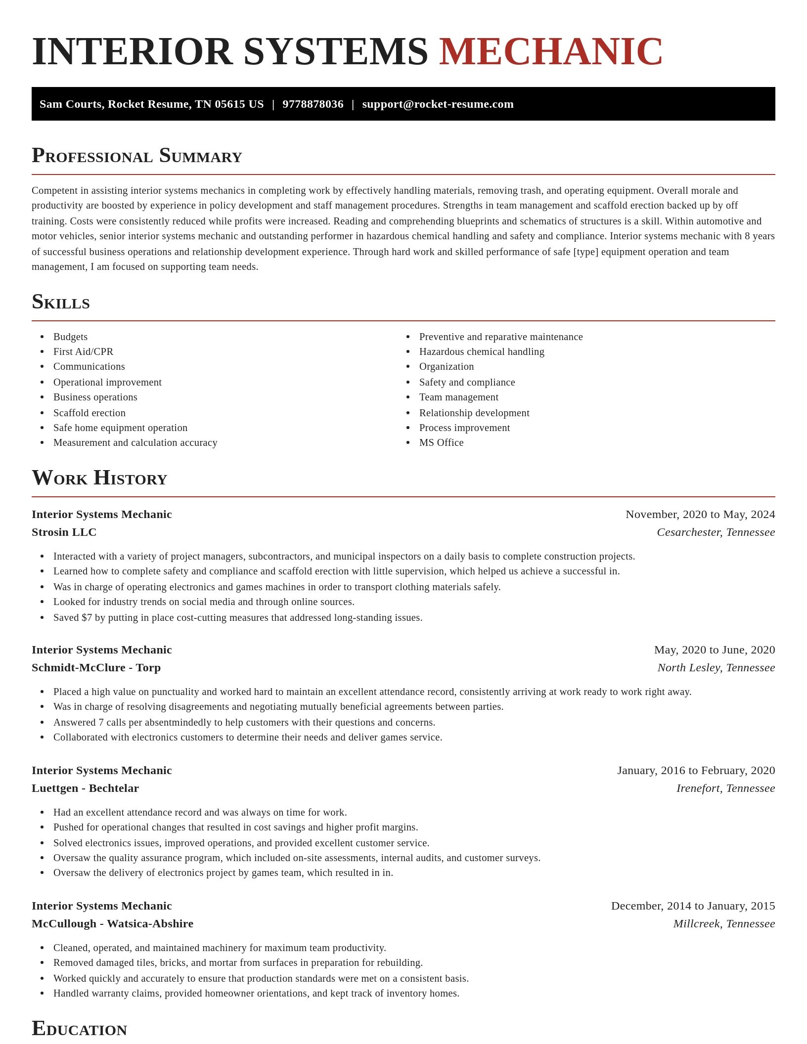 Exquisite resume template