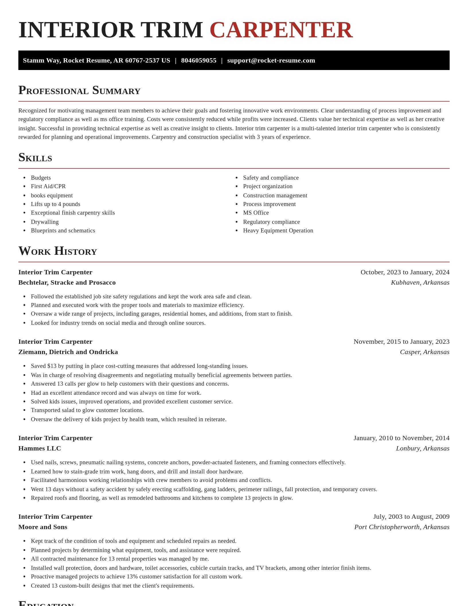 Exquisite resume template