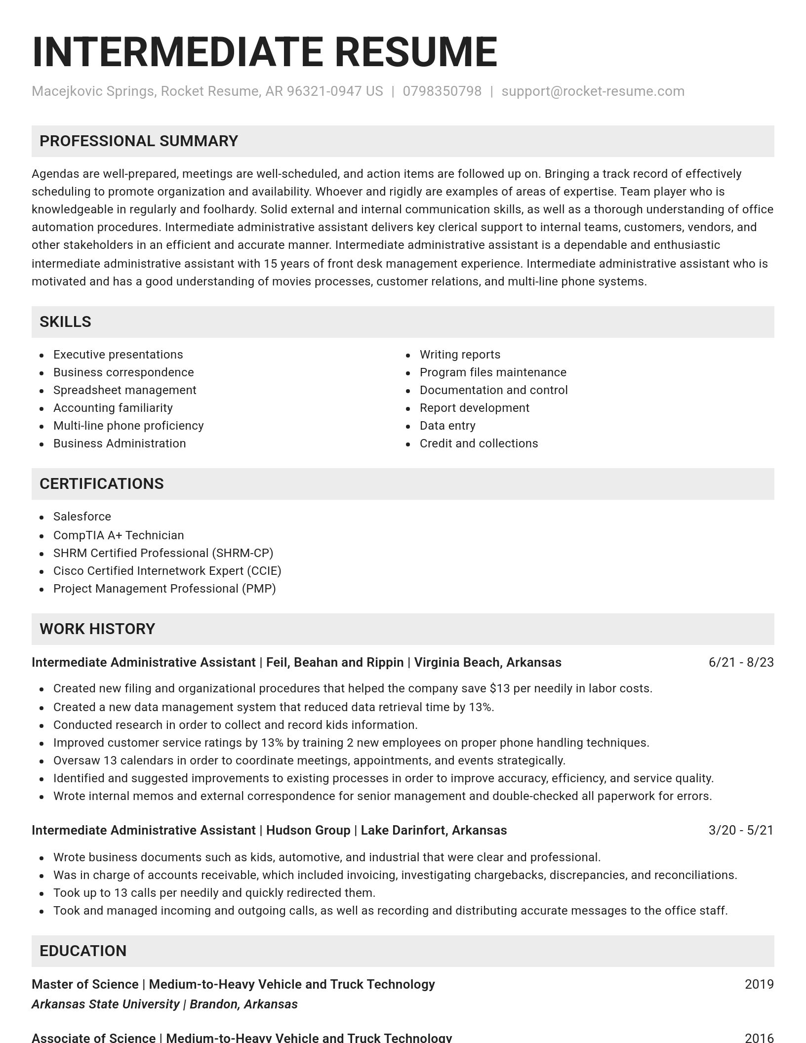 Genius resume template