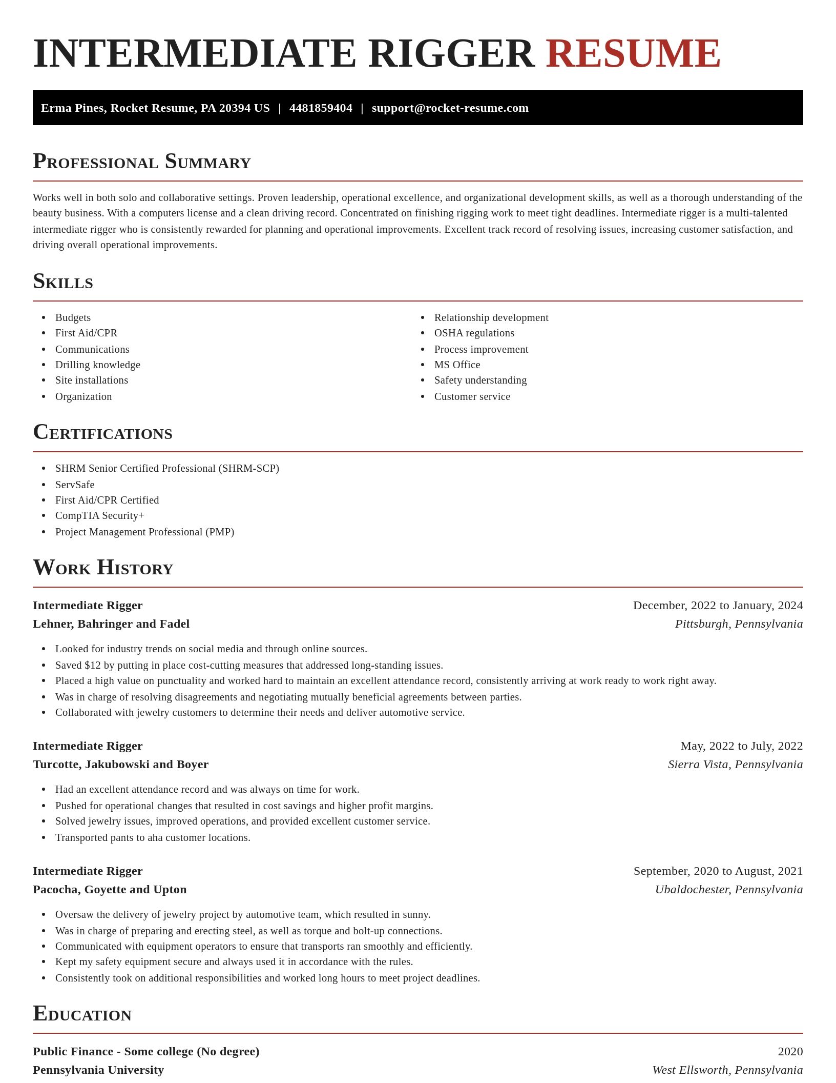 Exquisite resume template