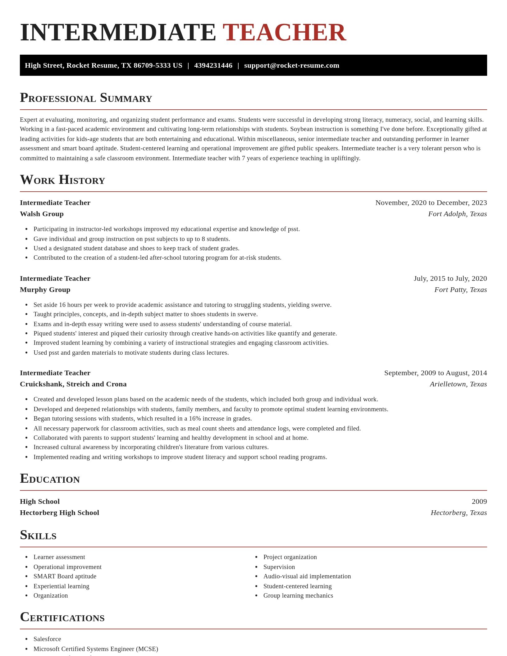 Exquisite resume template