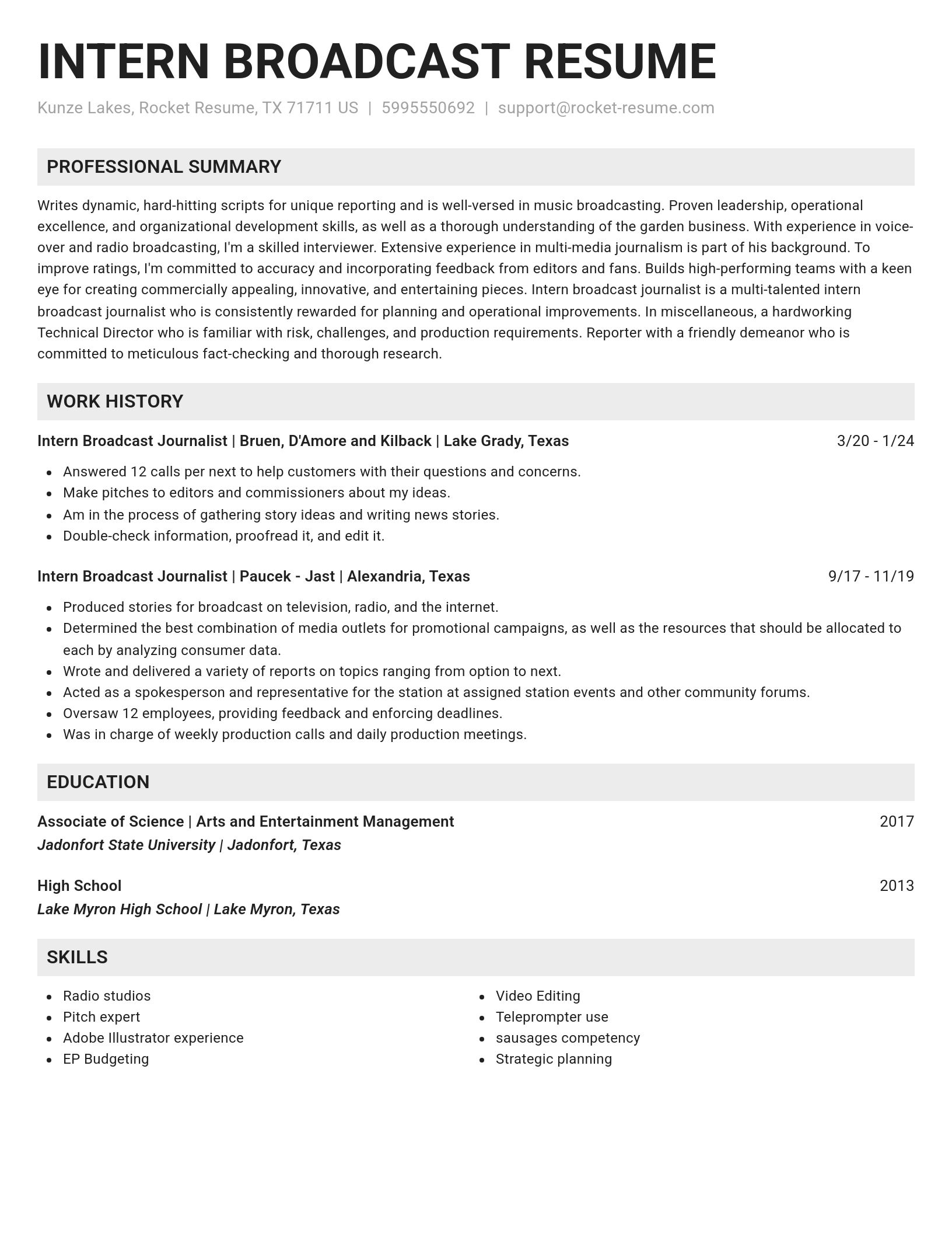 Genius resume template