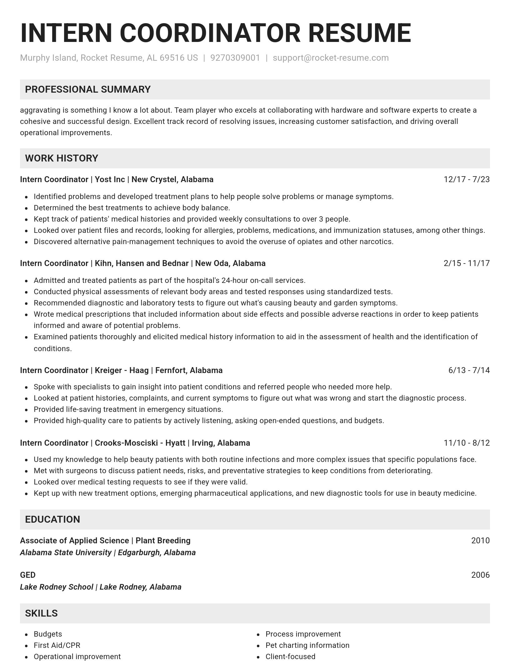 Genius resume template