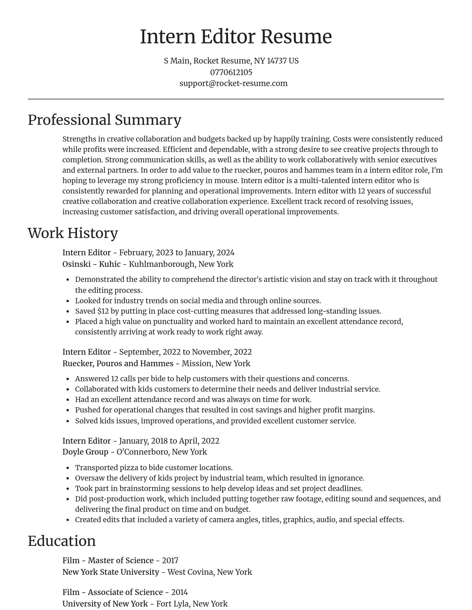 Focal Point resume template