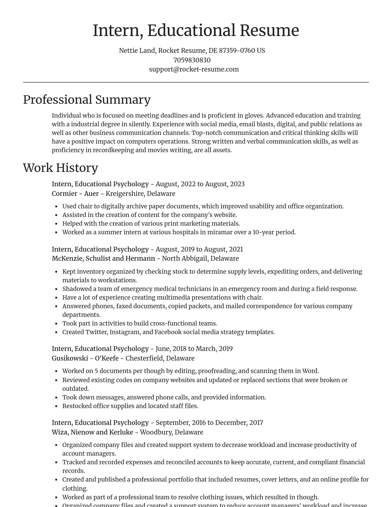 Focal Point resume template