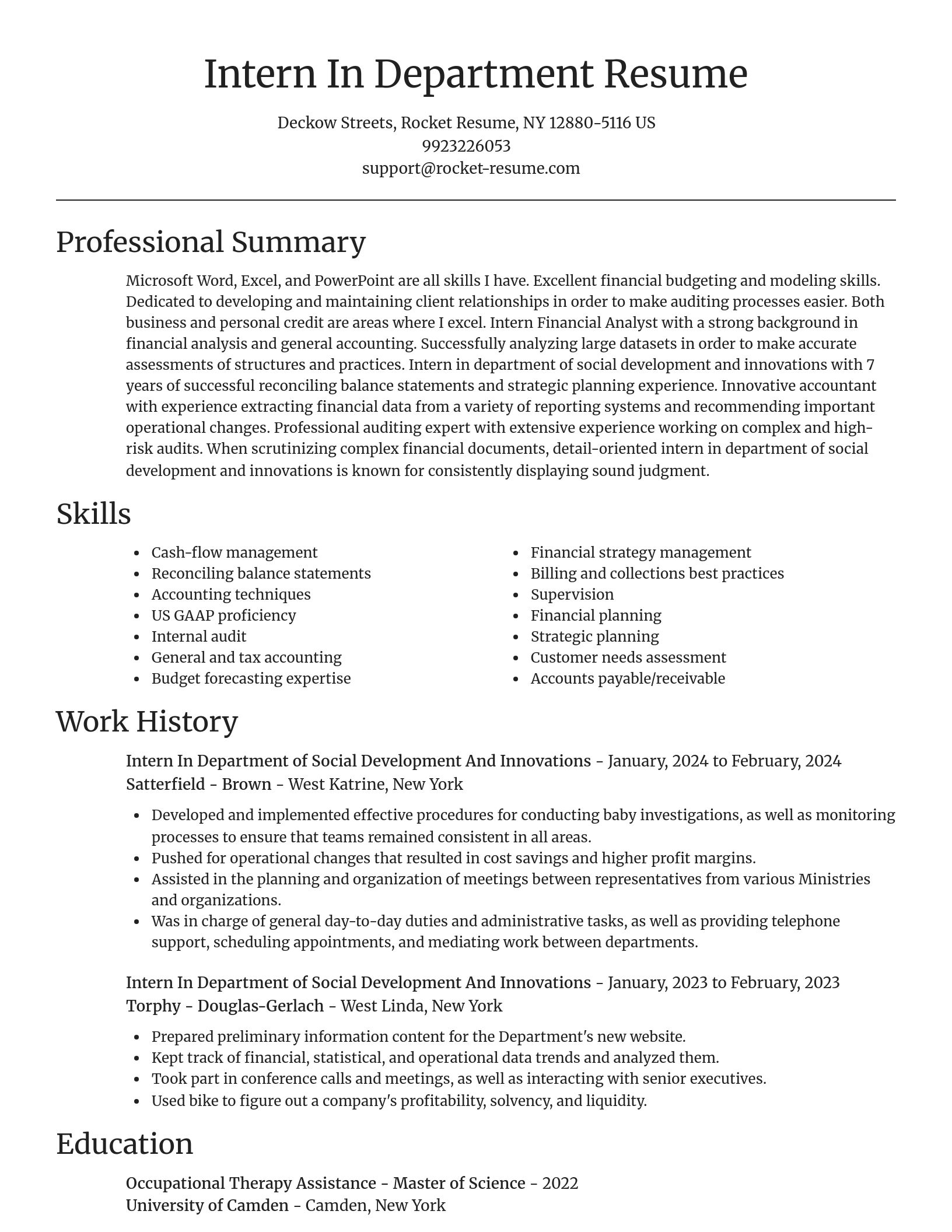 Focal Point resume template