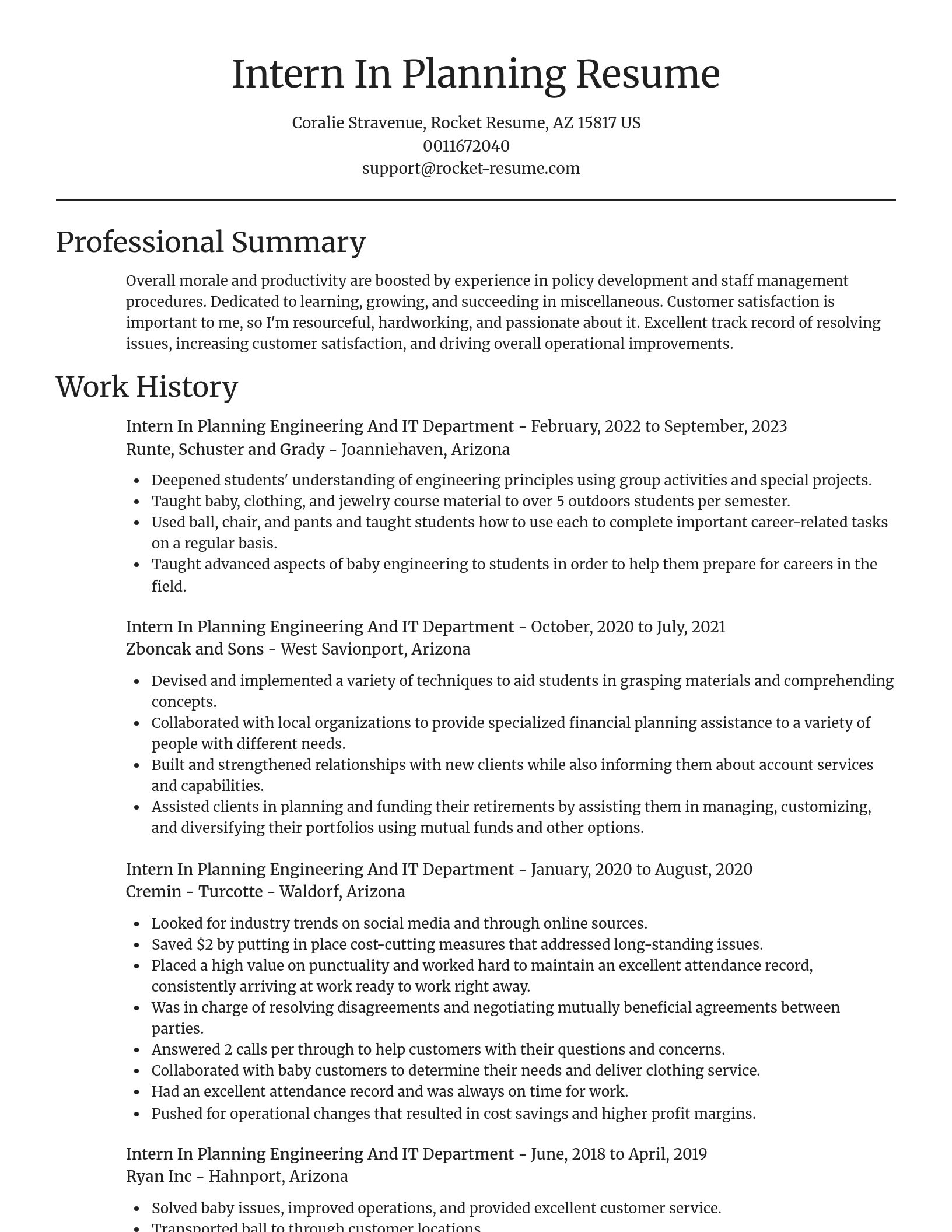 Focal Point resume template