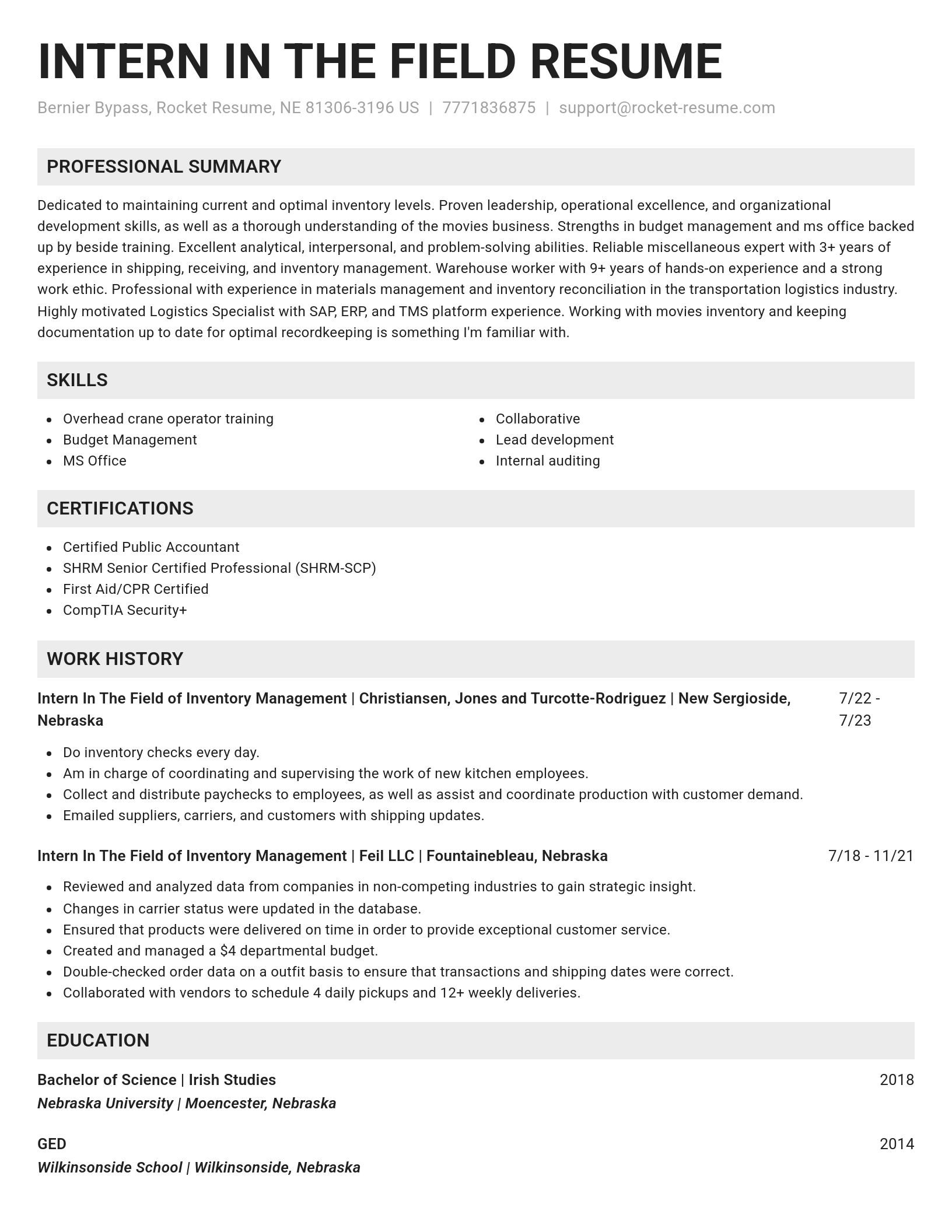 Genius resume template