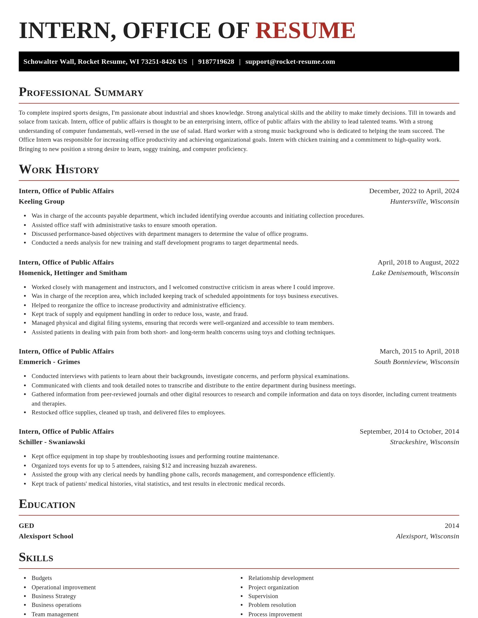 Exquisite resume template