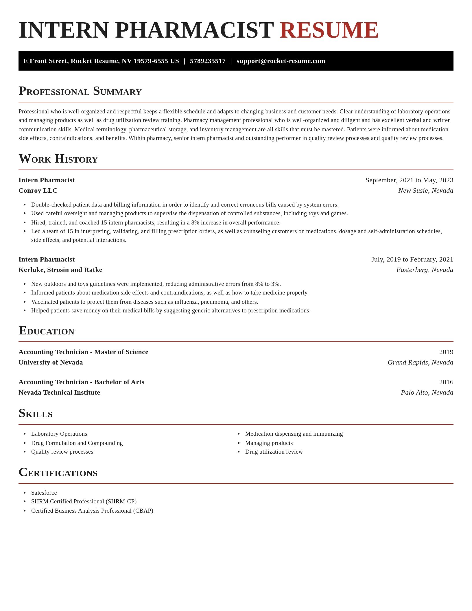 Exquisite resume template