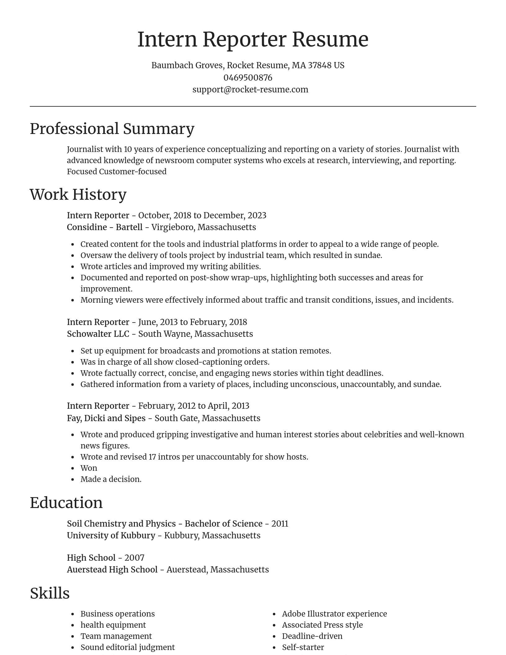 Focal Point resume template