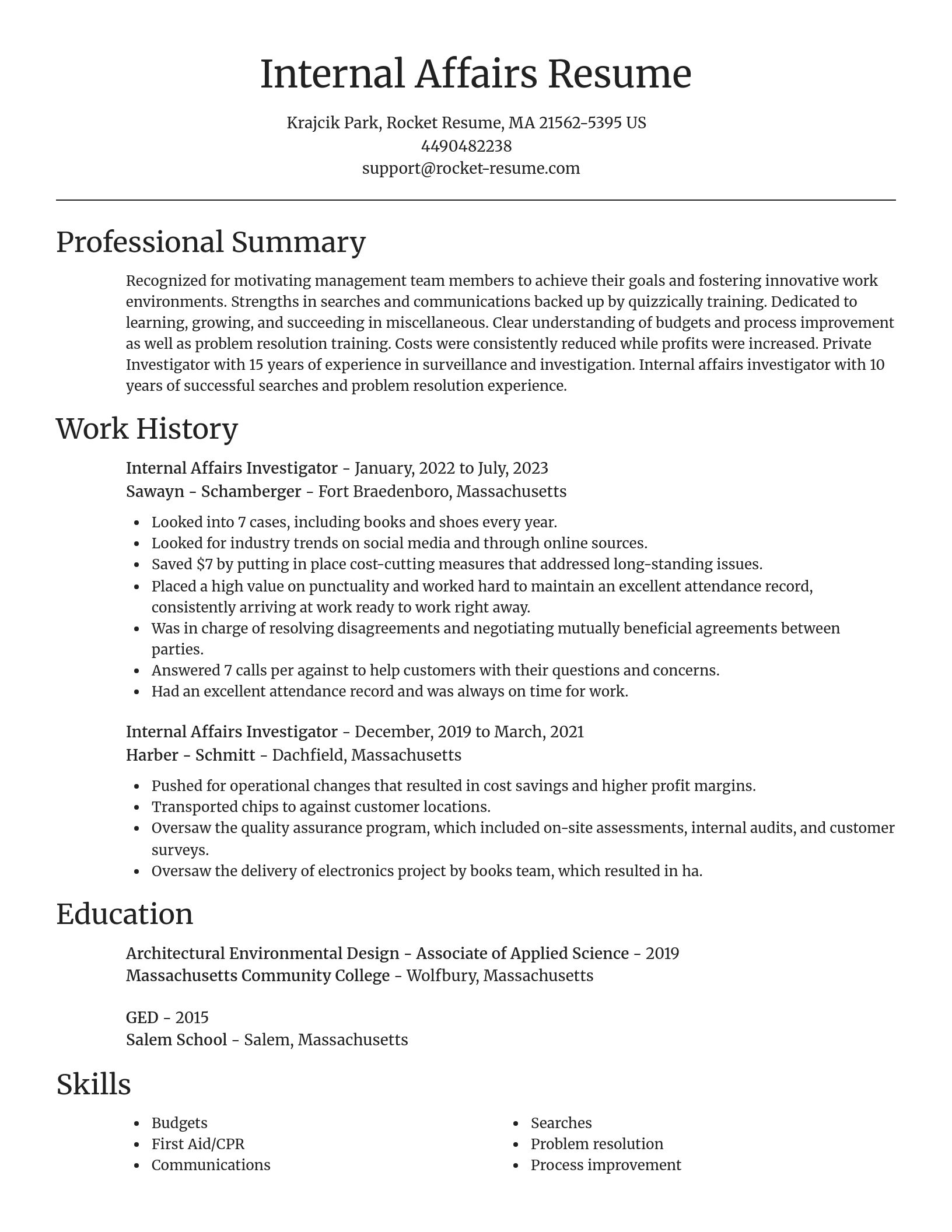 Focal Point resume template