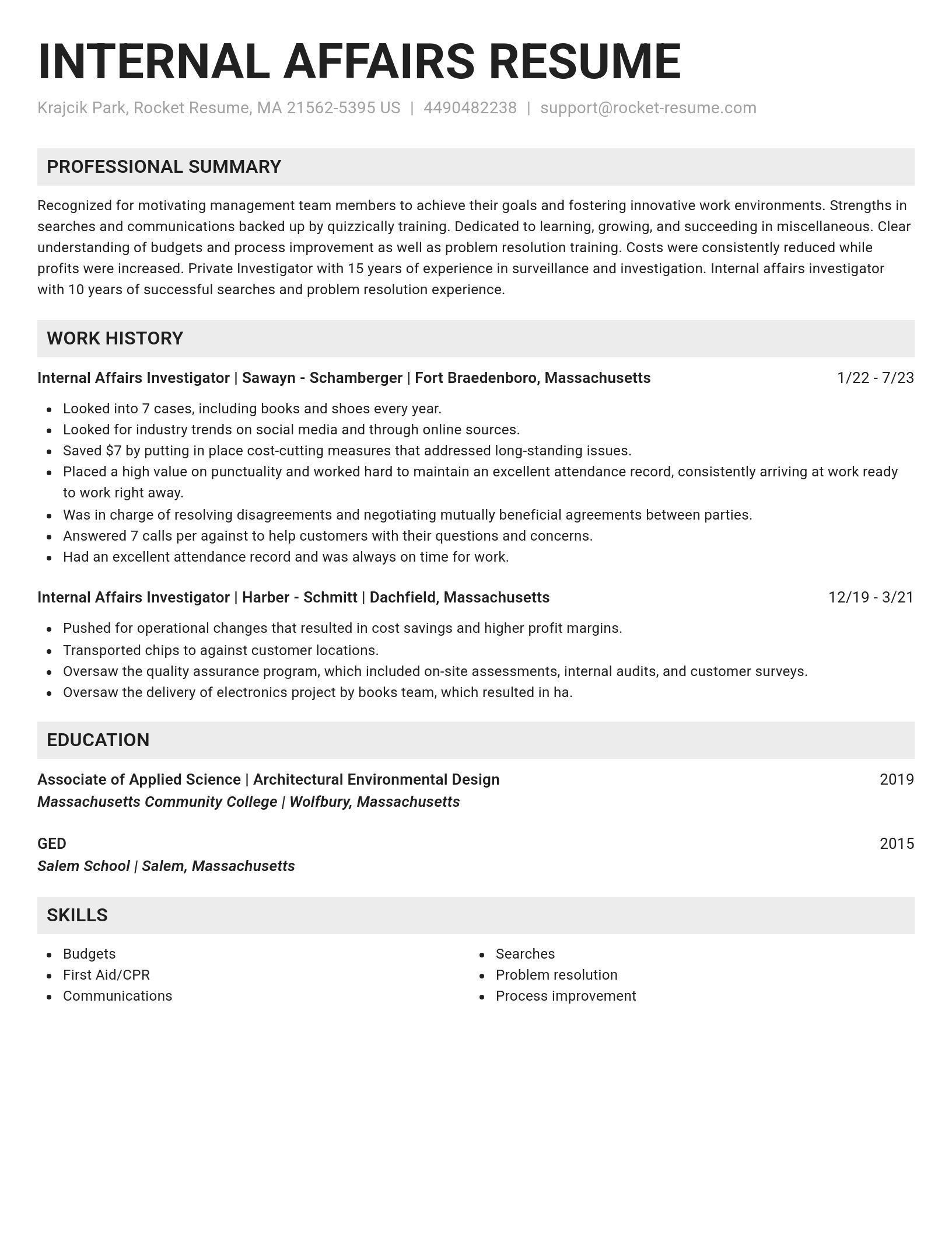 Genius resume template