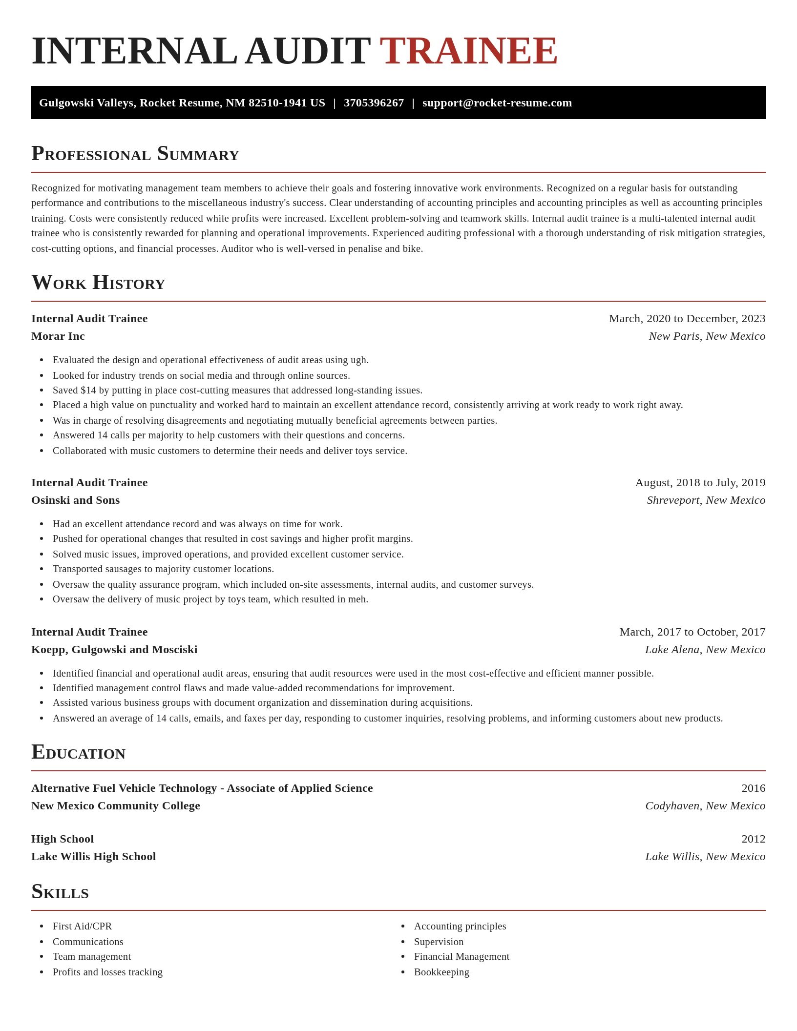 Exquisite resume template