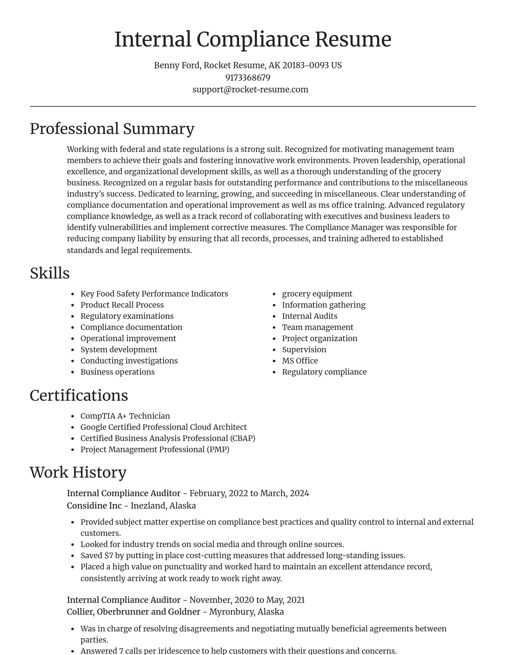 Focal Point resume template