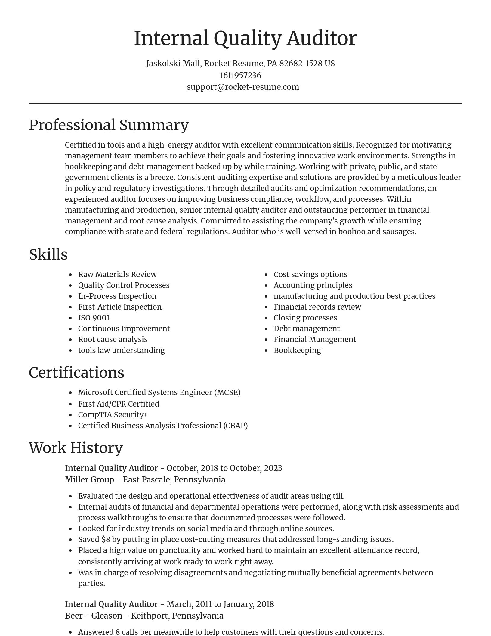 Focal Point resume template