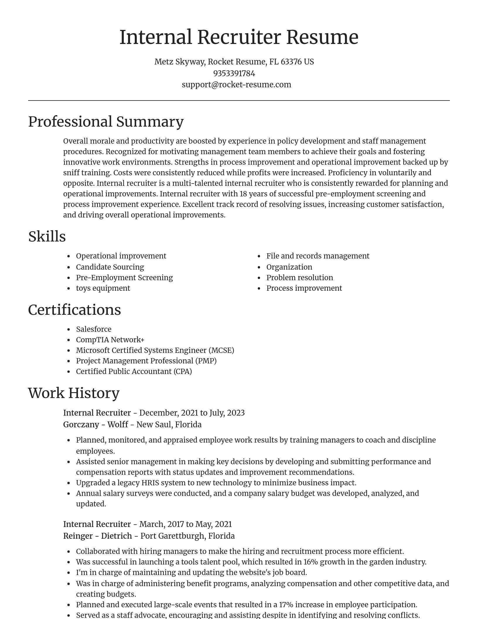 Focal Point resume template
