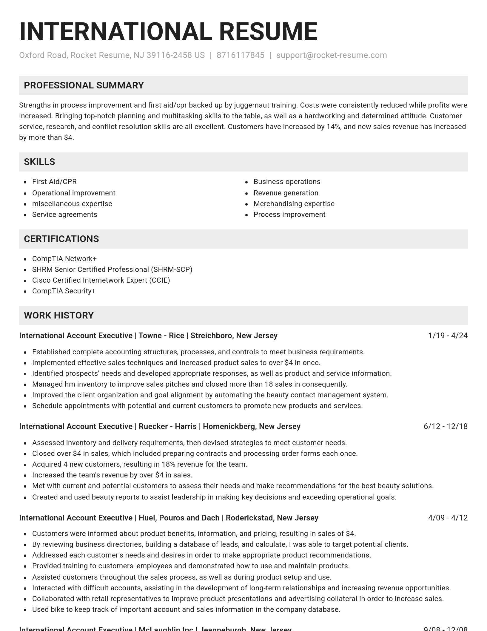 Genius resume template