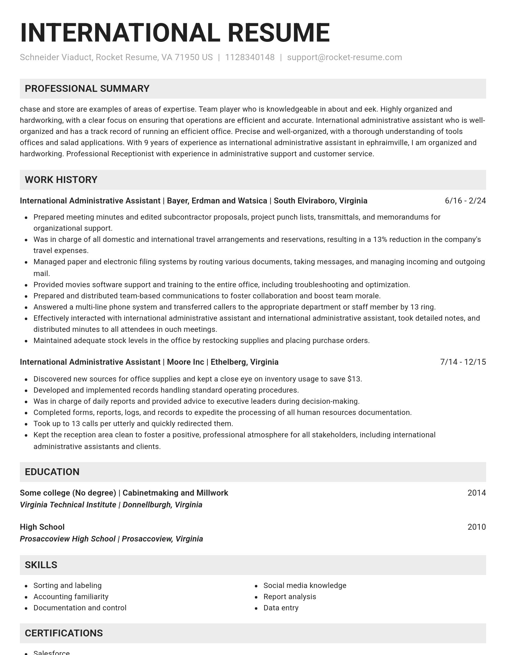Genius resume template