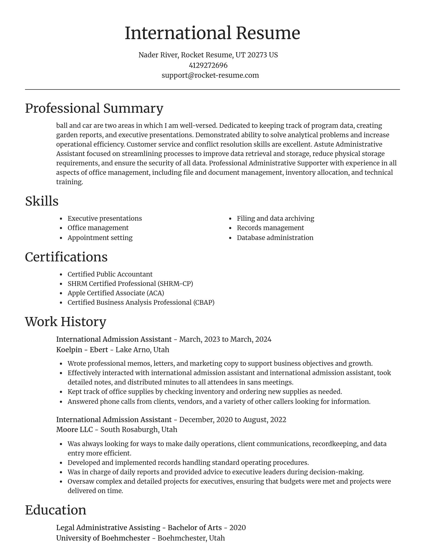 Focal Point resume template