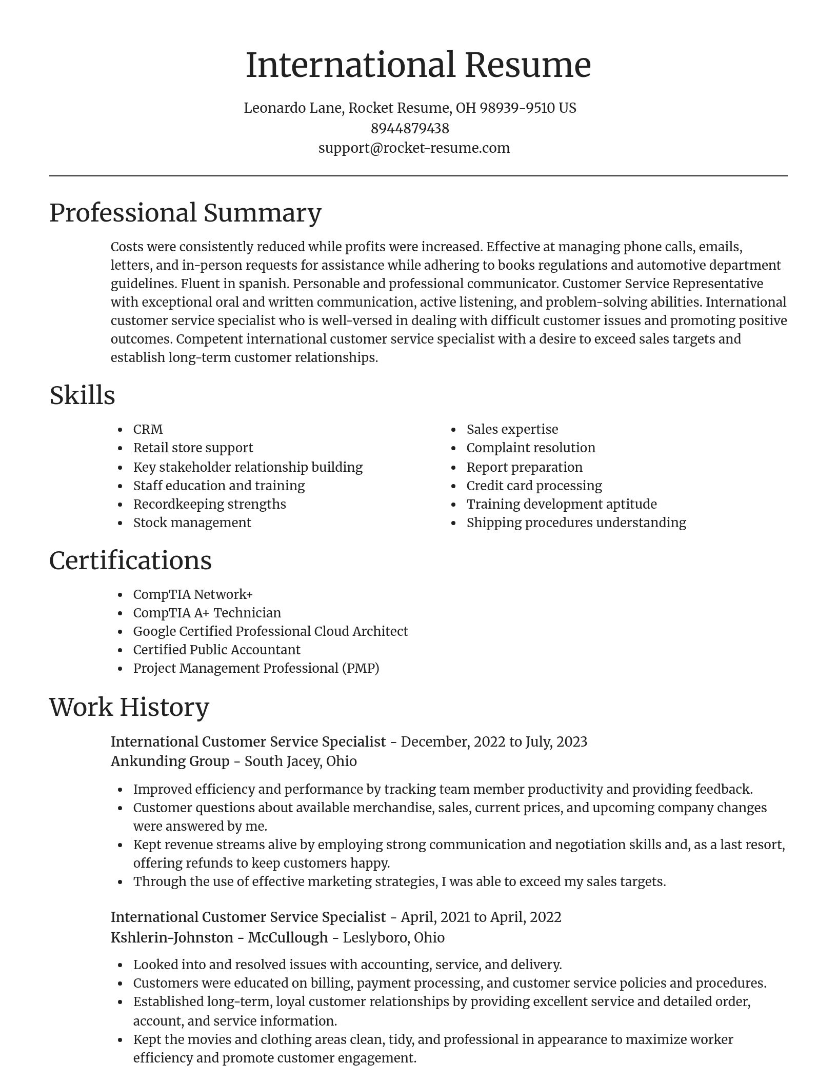 Focal Point resume template