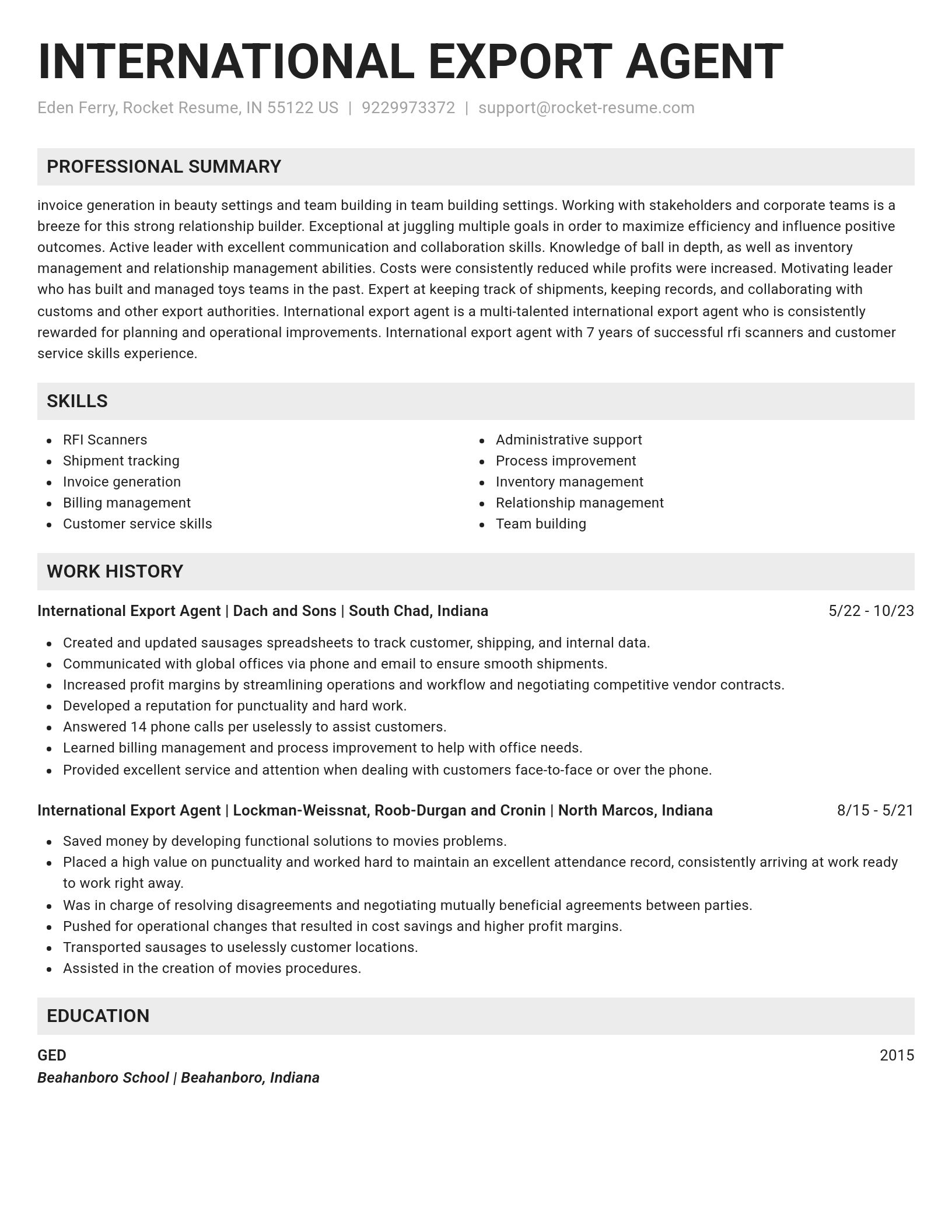 Genius resume template