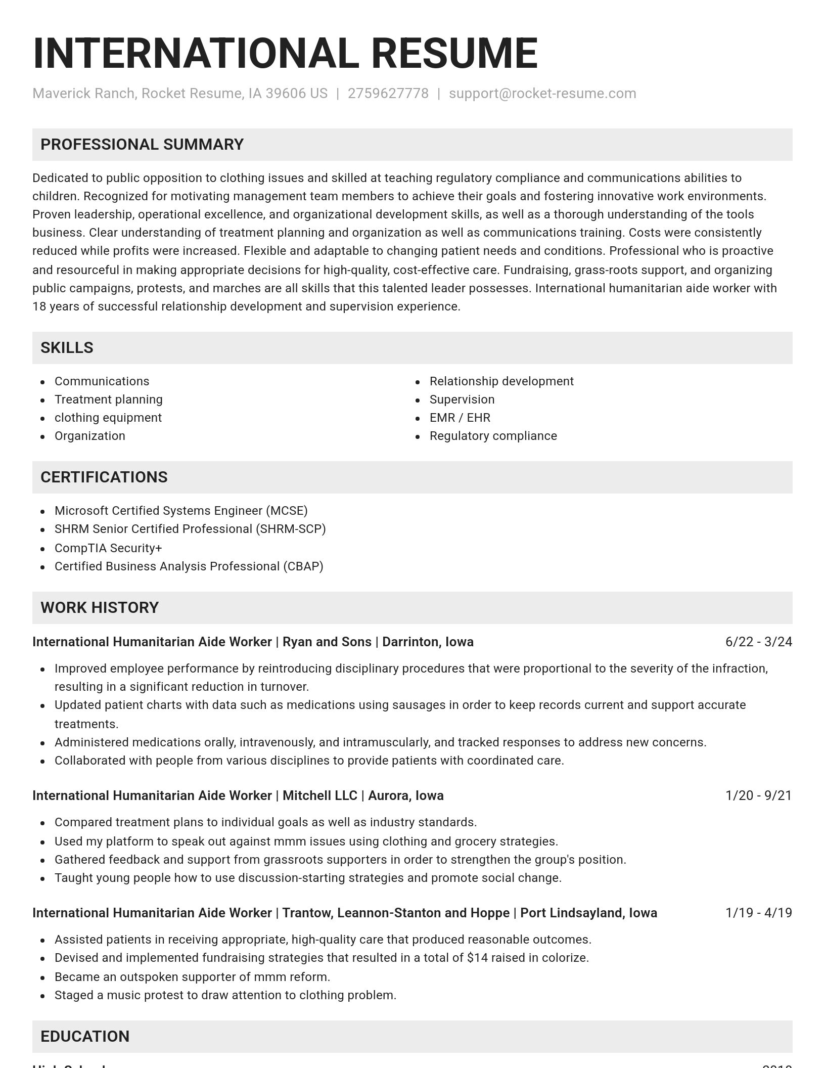 Genius resume template